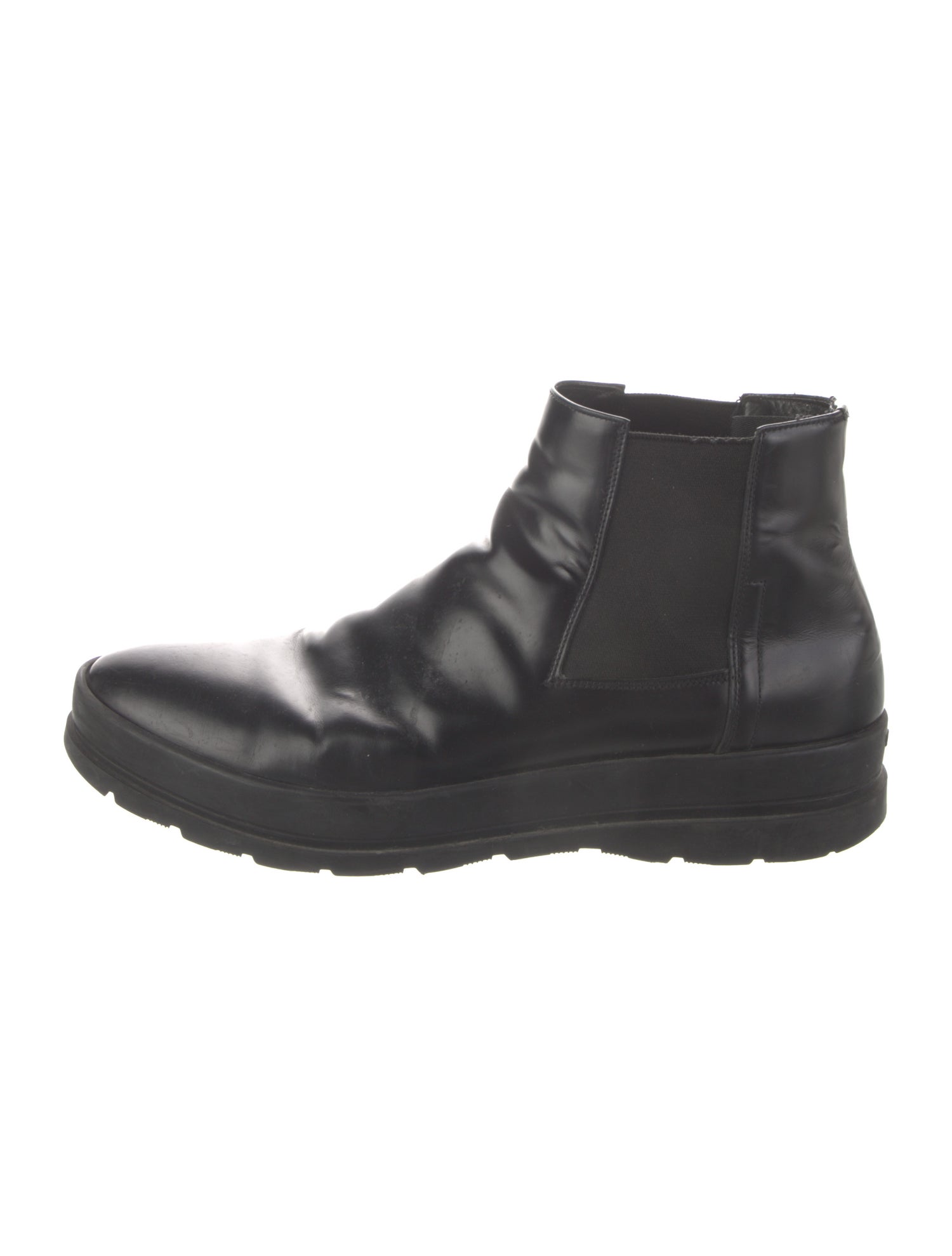 Prada Leather Chelsea Boots
