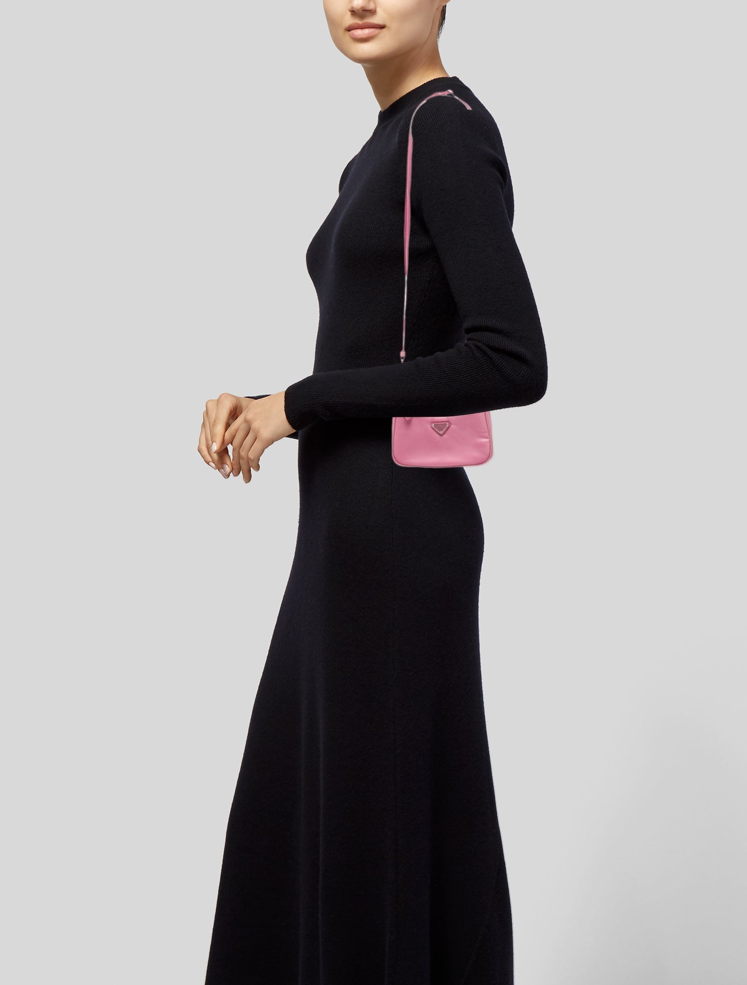 Prada Enameled Metal Triangle Re-Edition 2000 Mini