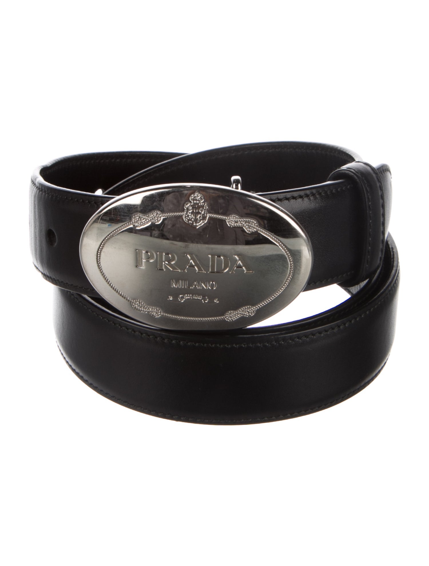 Prada Vitello Lux Leather Waist Belt