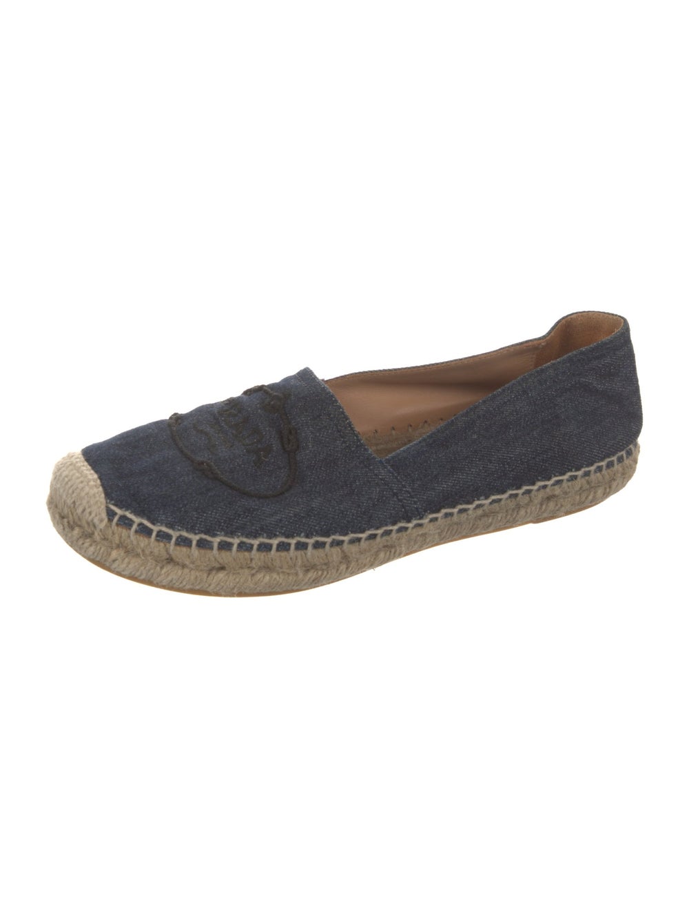 Prada Denim Colorblock Pattern Espadrilles - image 2