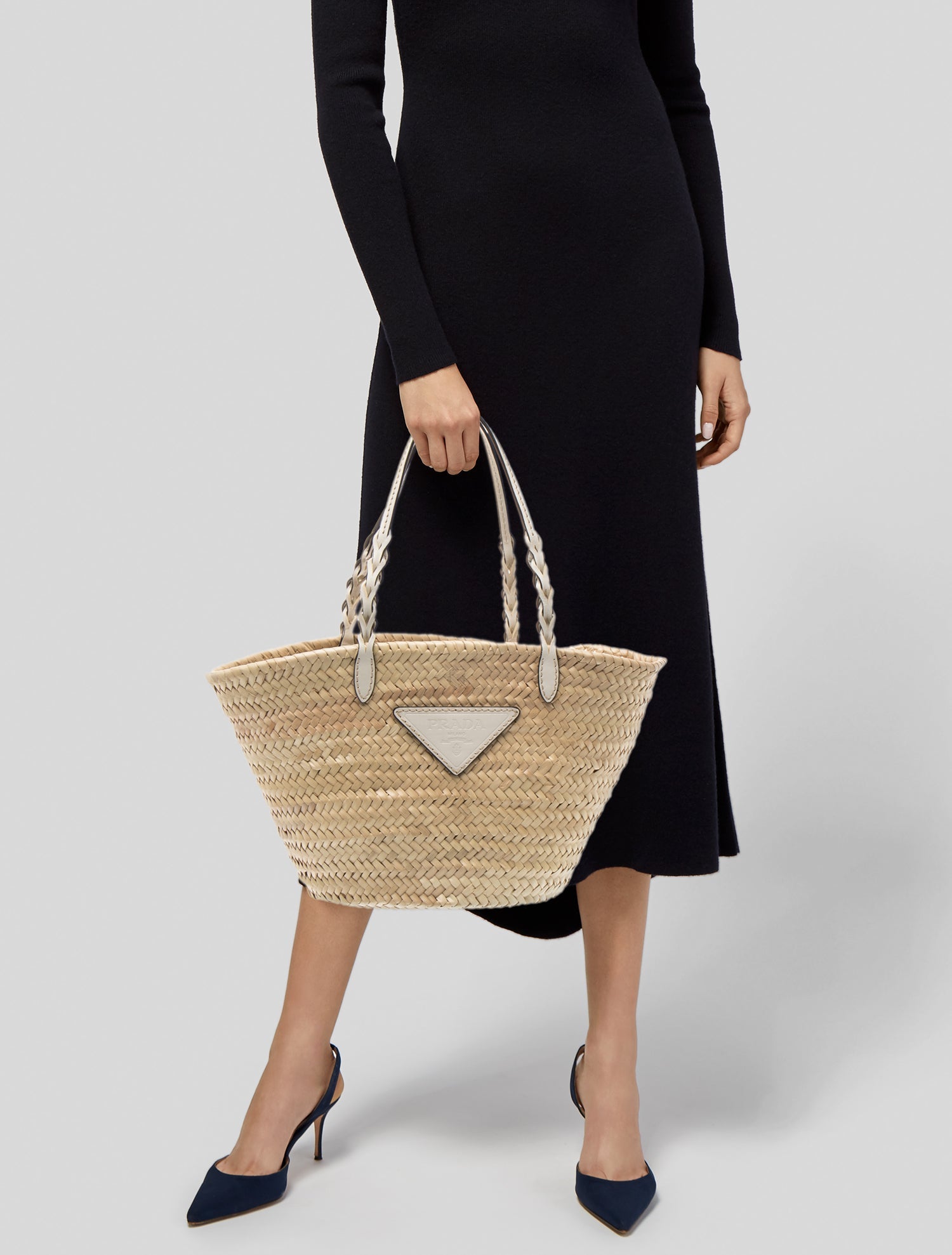 Prada Enameled Metal Triangle Evening Bag