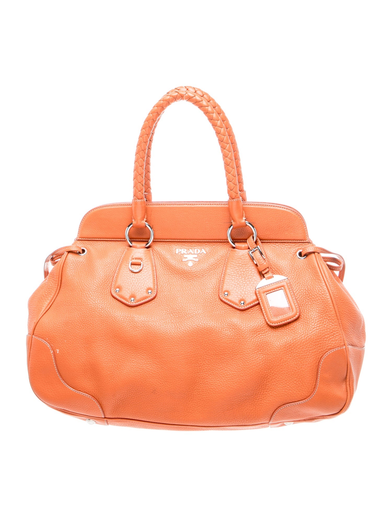 Prada Vitello Daino Leather Top Handle Bag