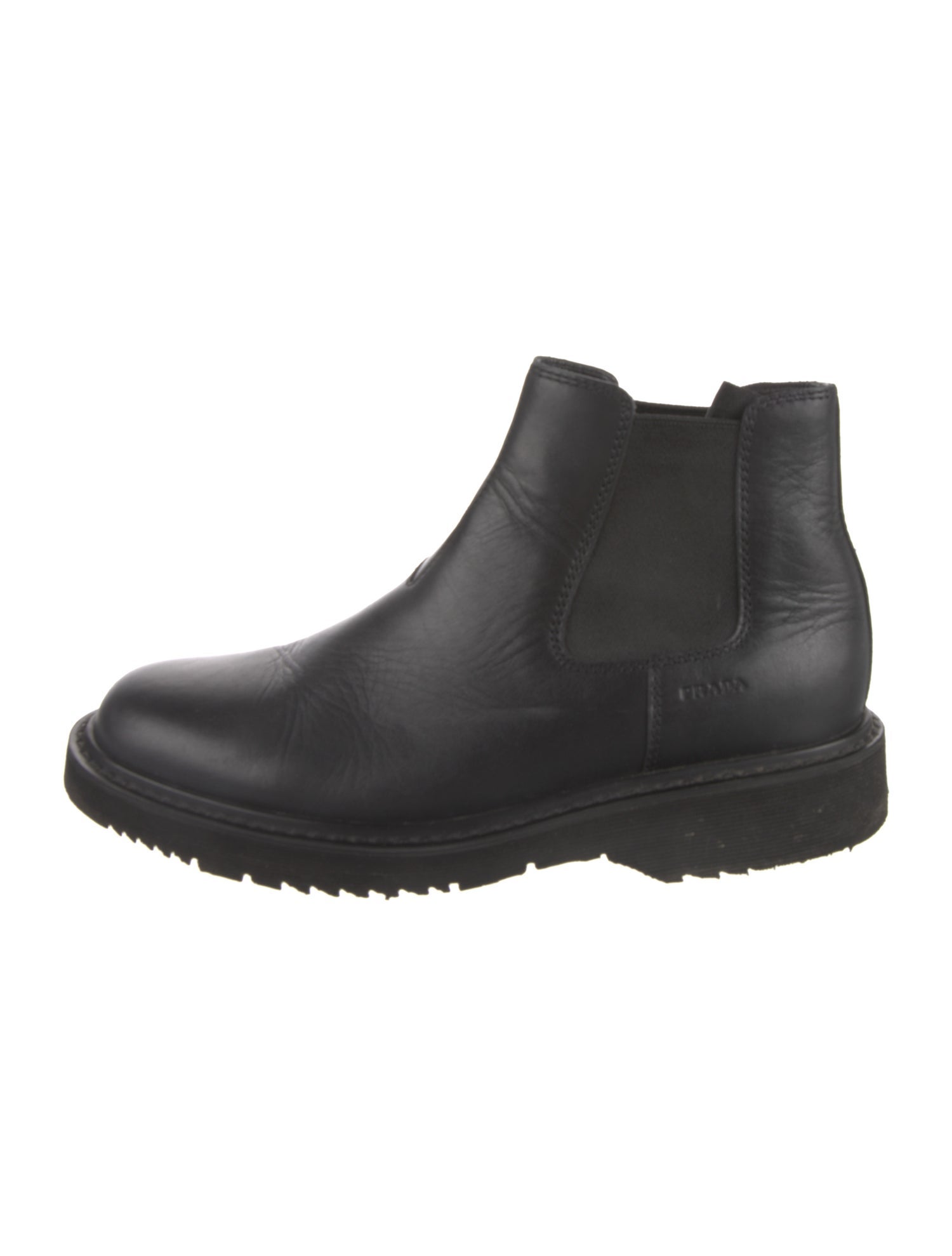 Prada Leather Chelsea Boots