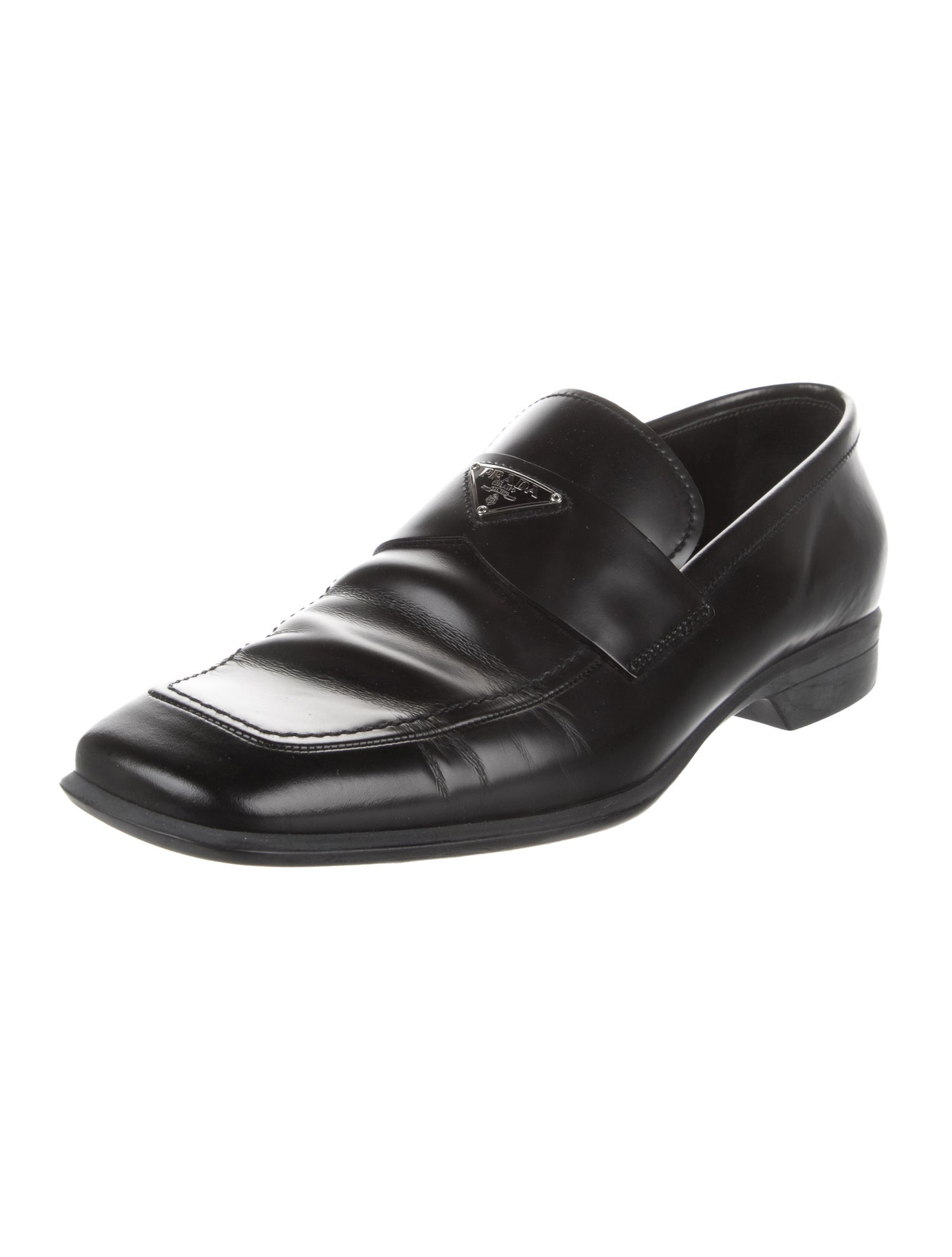 Prada Leather Dress Loafers
