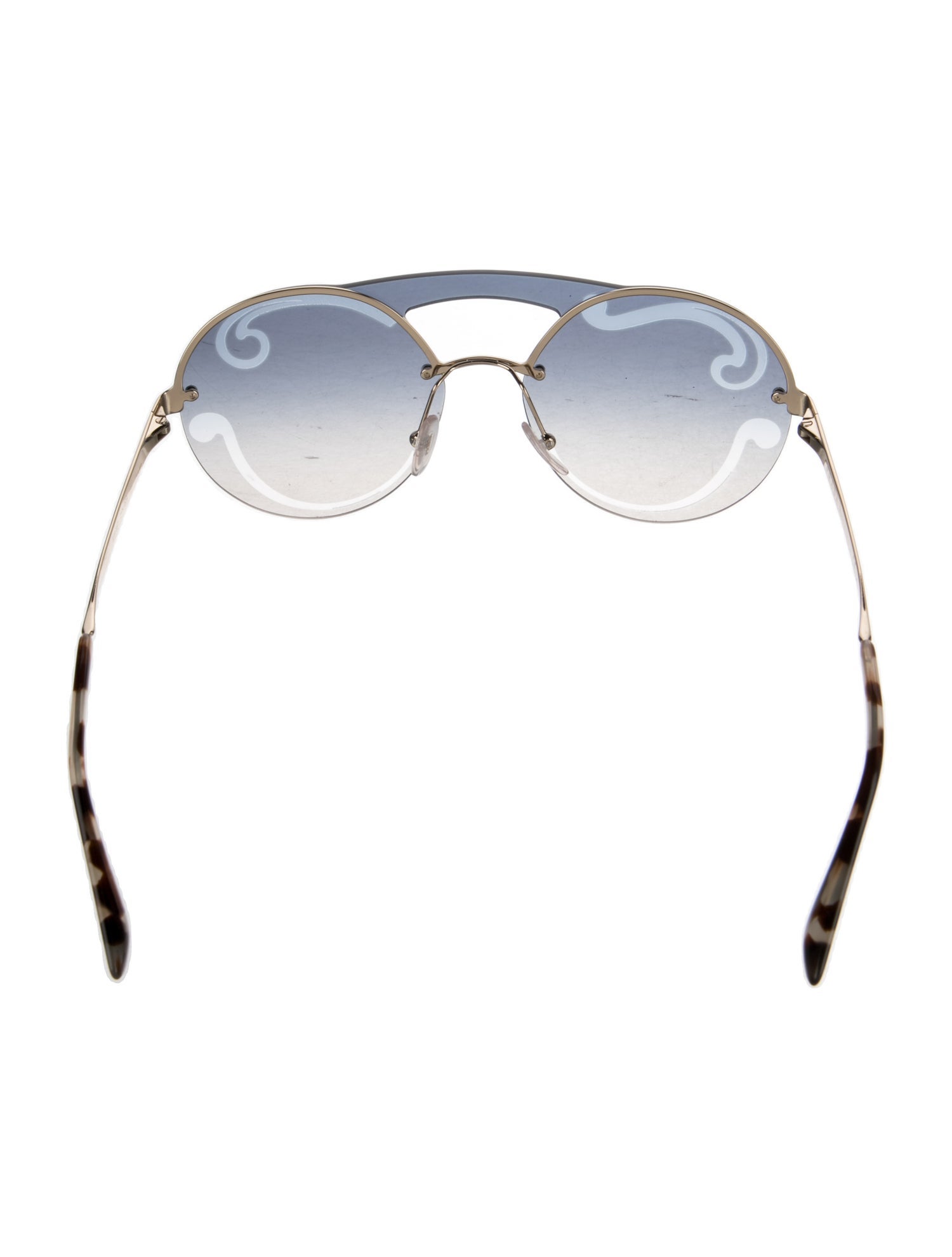 Prada Round Gradient Sunglasses