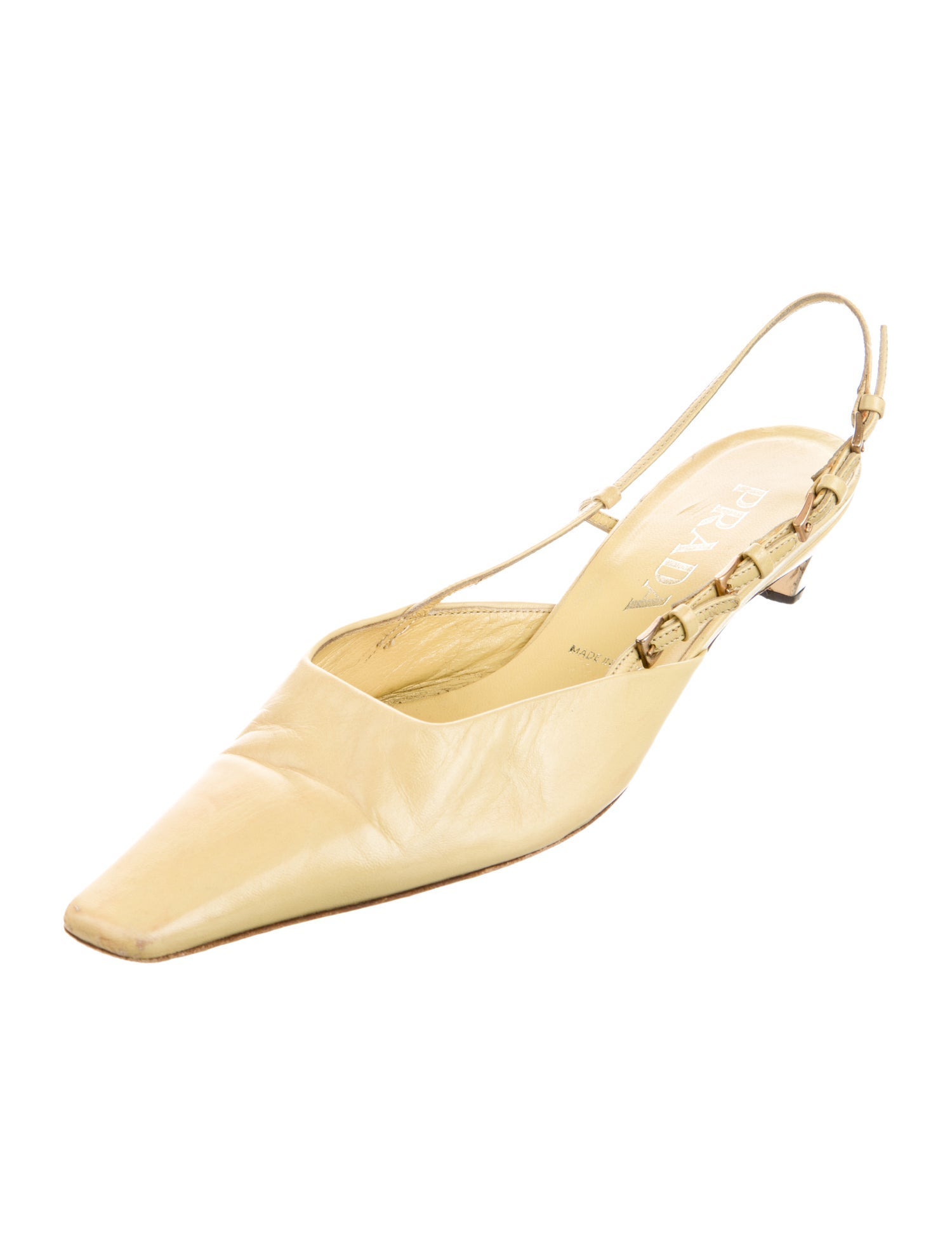 Prada Leather Slingback Pumps