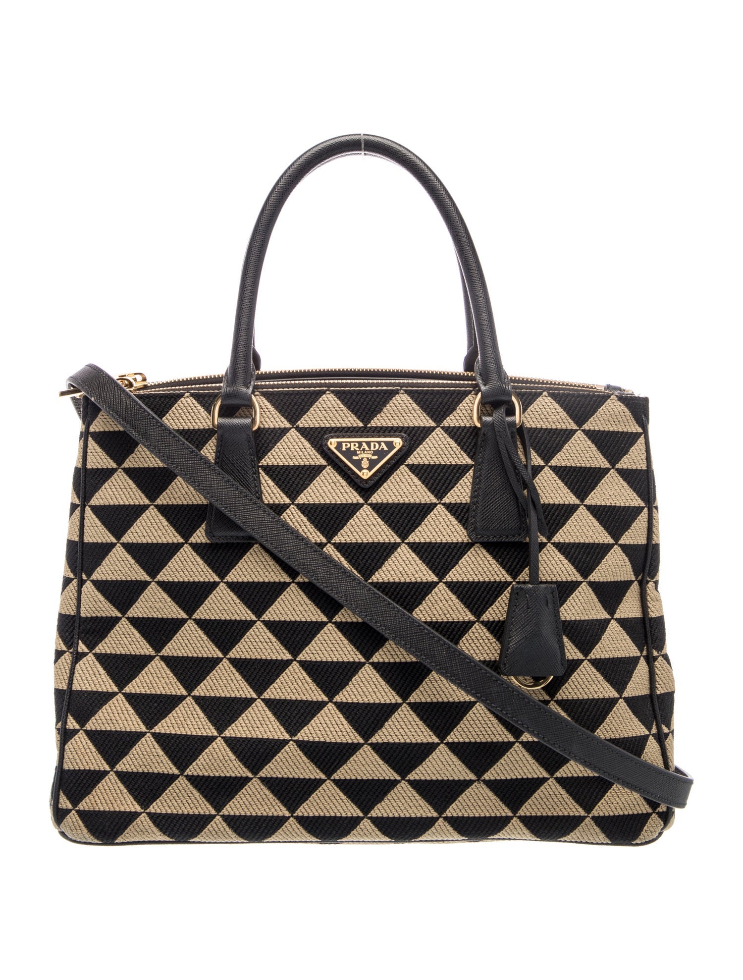 Prada Saffiano Leather Galleria Double Zip Medium