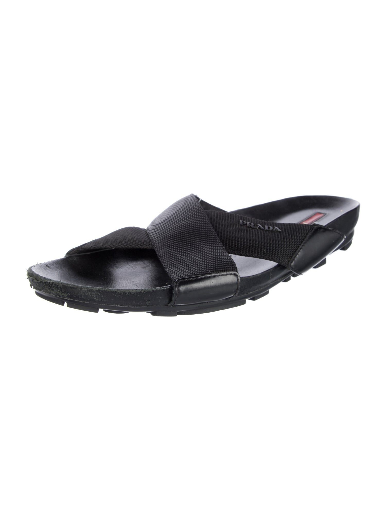 Prada Leather Slides