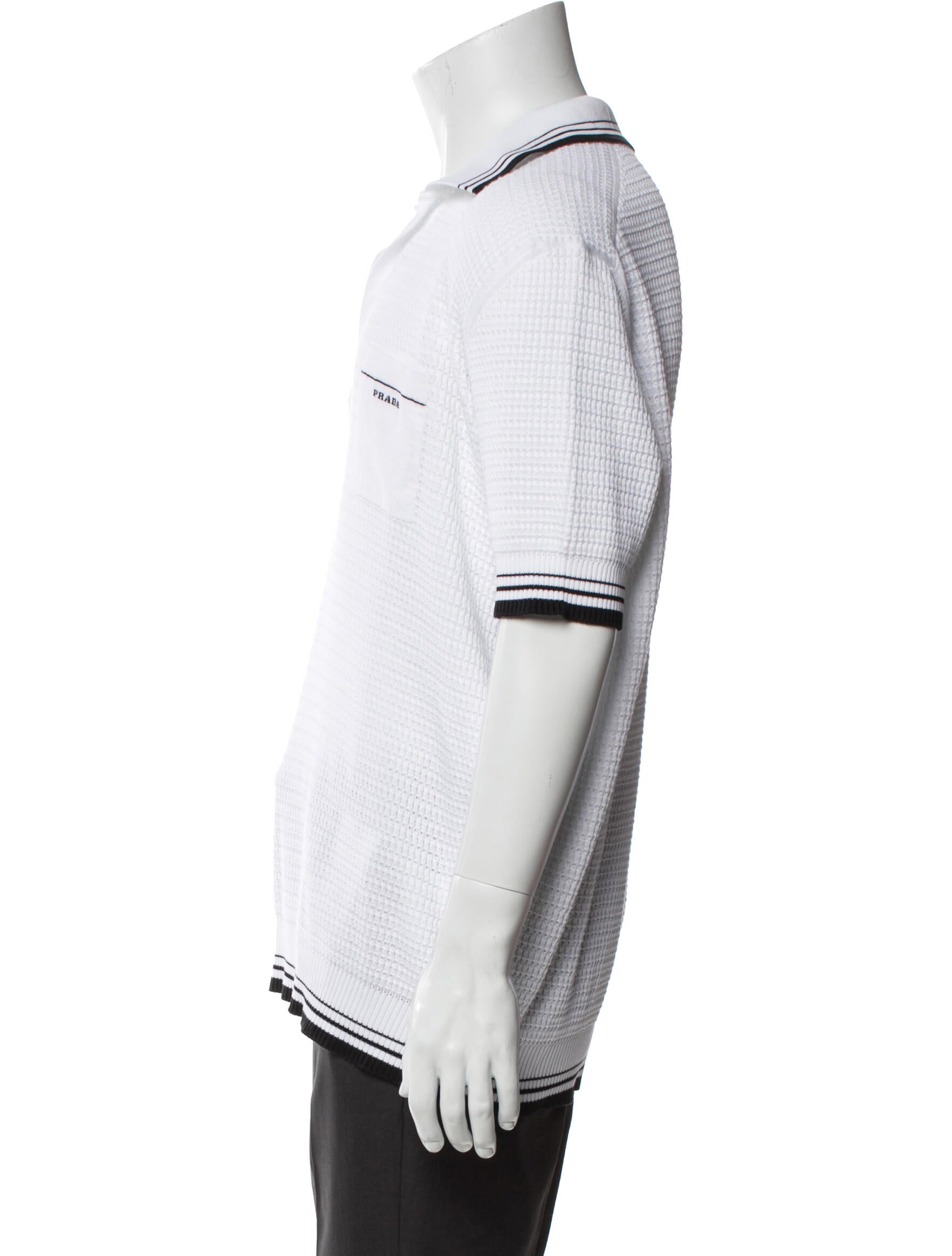 Prada 2023 Striped Polo Sweater