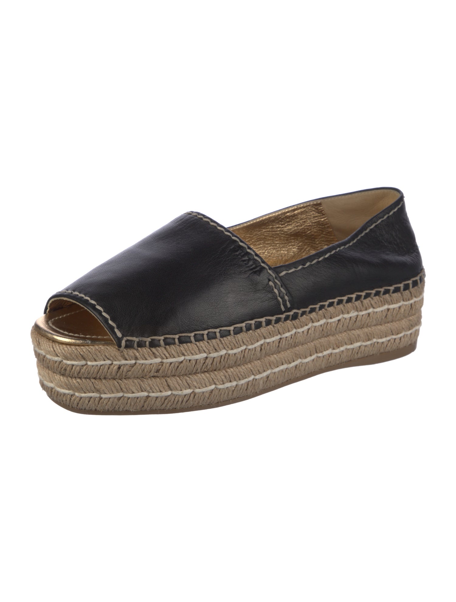 Prada Leather Espadrilles