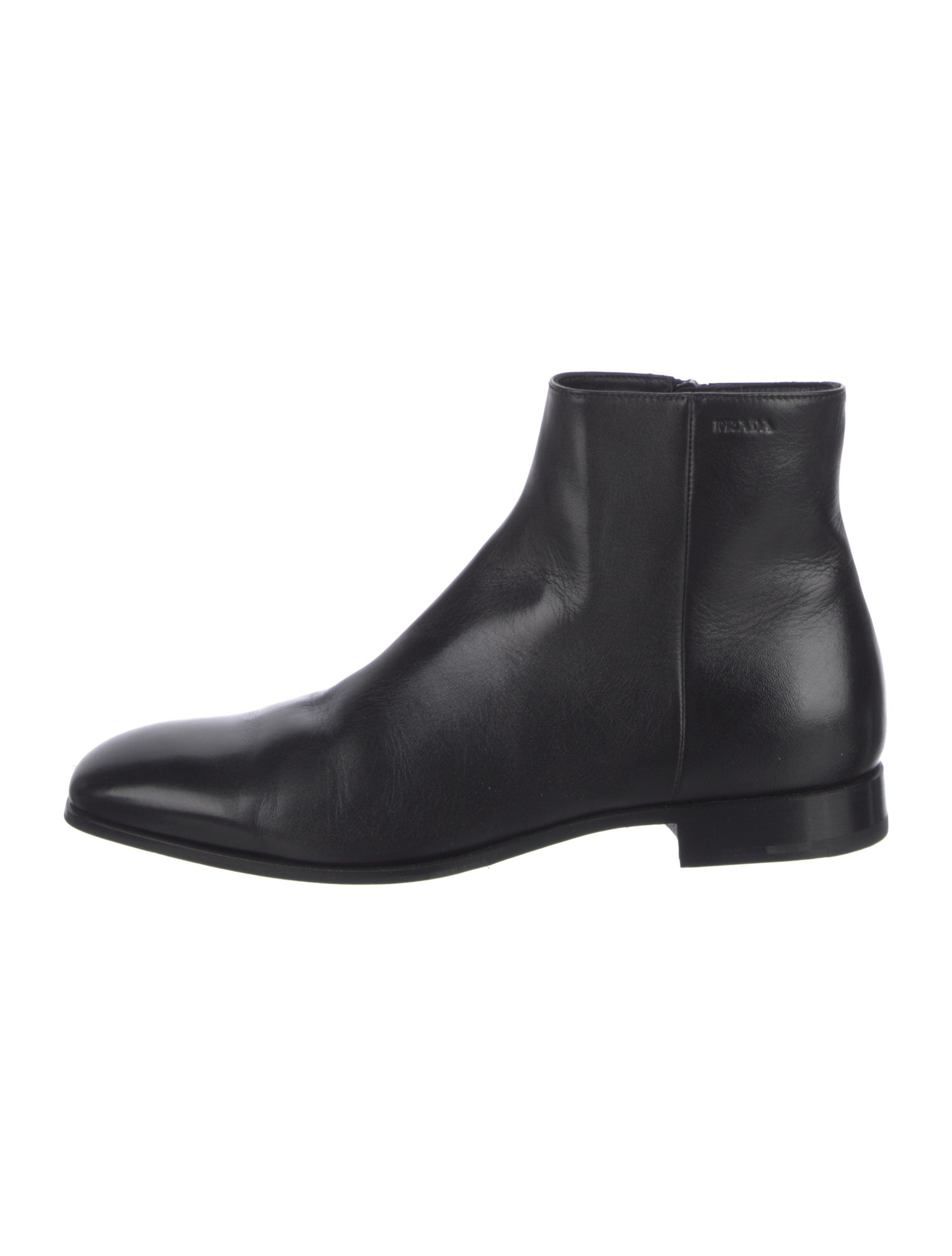 Prada Leather Chelsea Boots