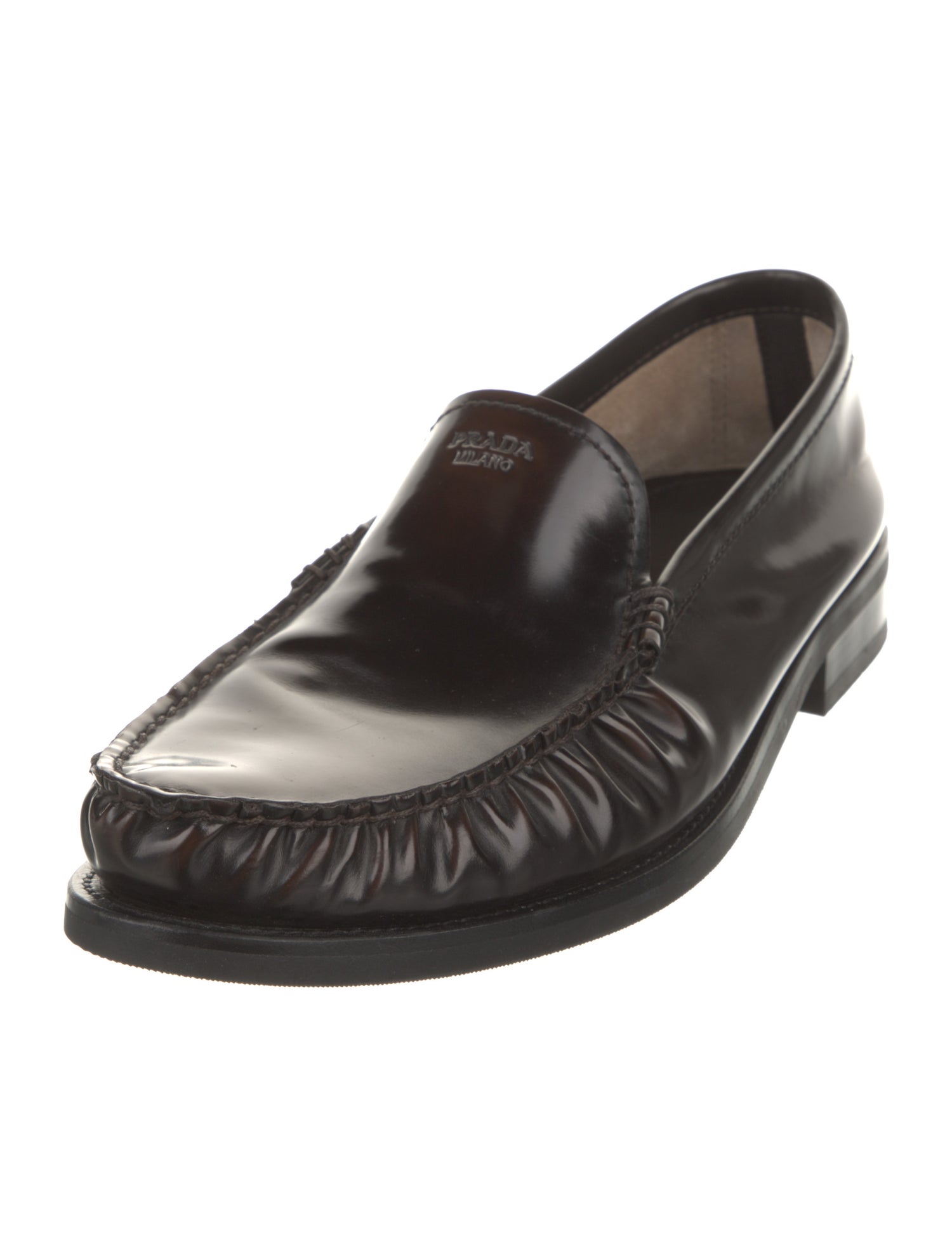 Prada Leather Dress Loafers