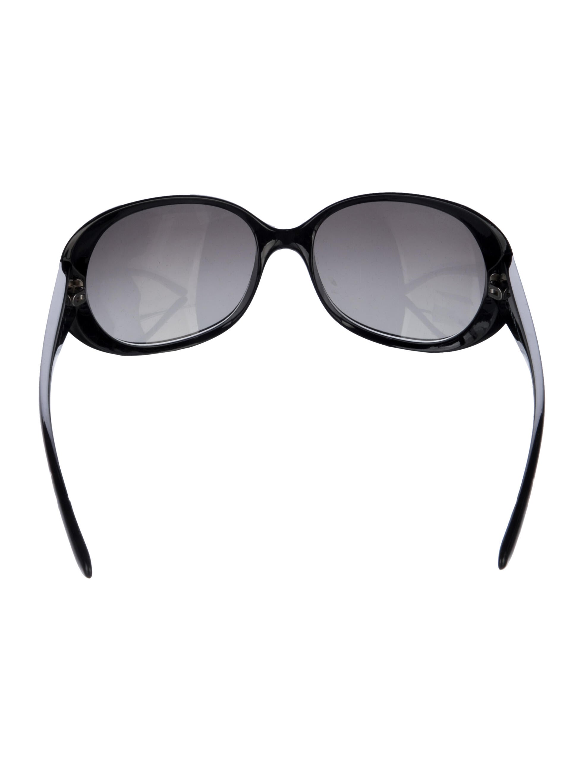 Prada Enameled Metal Triangle Round Sunglasses
