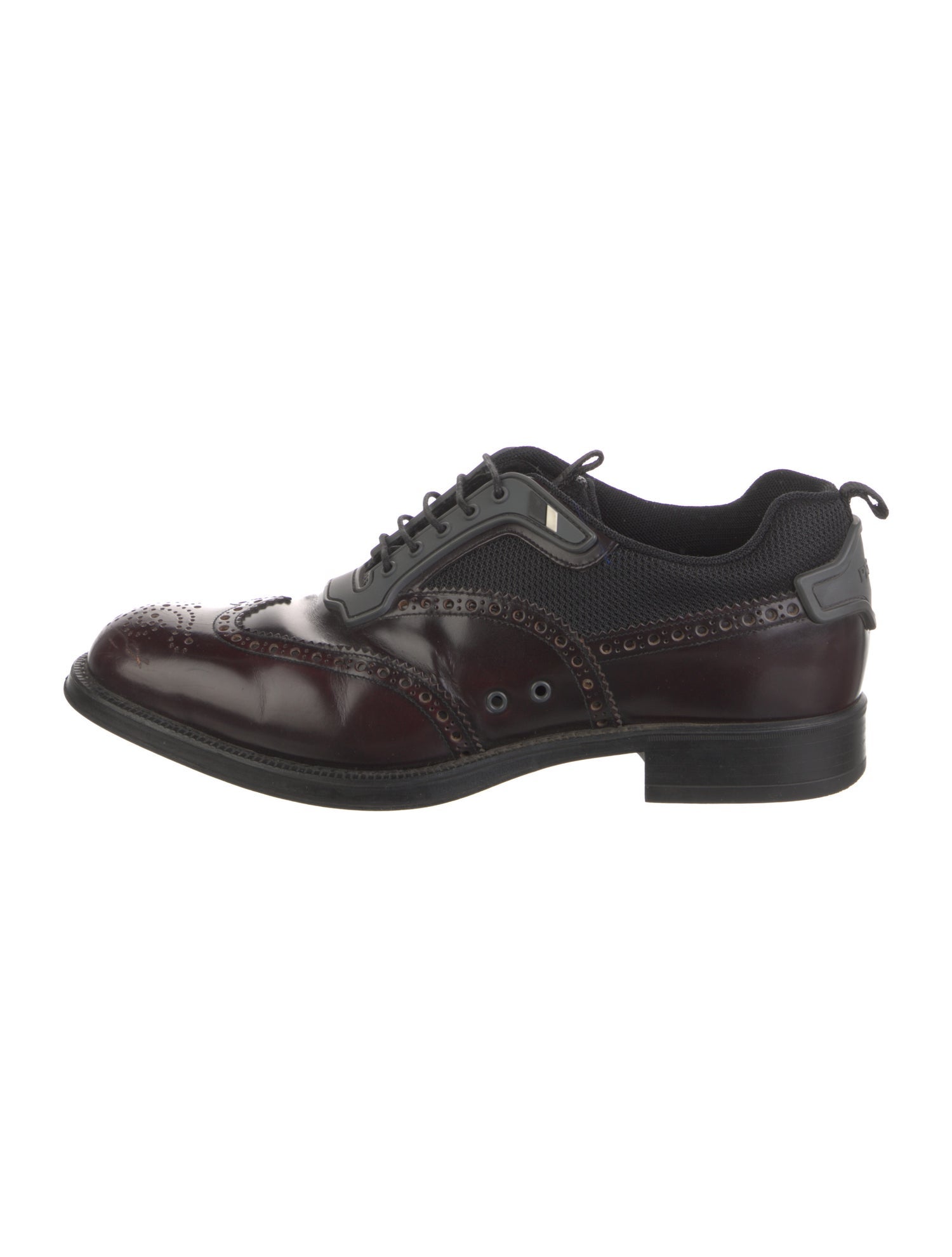 Prada Leather Lasercut Accents Brogues
