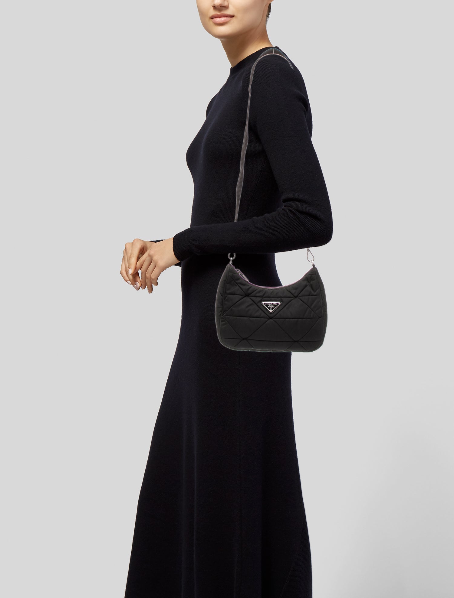 Prada Tessuto Nylon Nylon Shoulder Bag Small