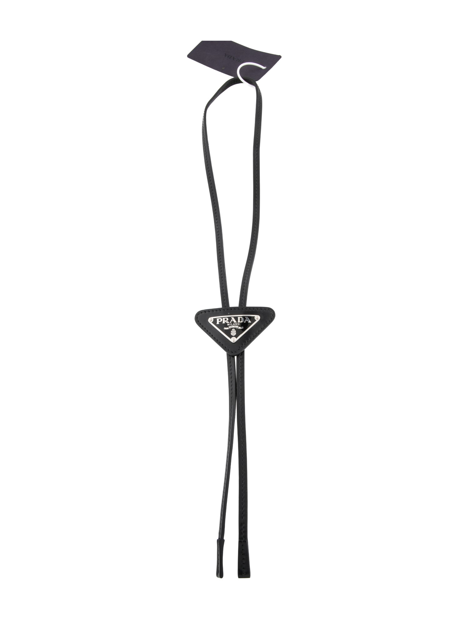 Prada Patent Leather Bolo Tie