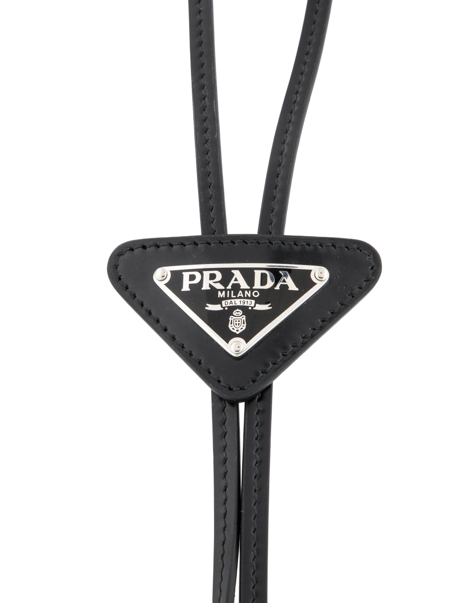 Prada Patent Leather Bolo Tie