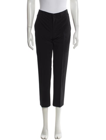Pre-owned Prada Straight Leg Pants In Black