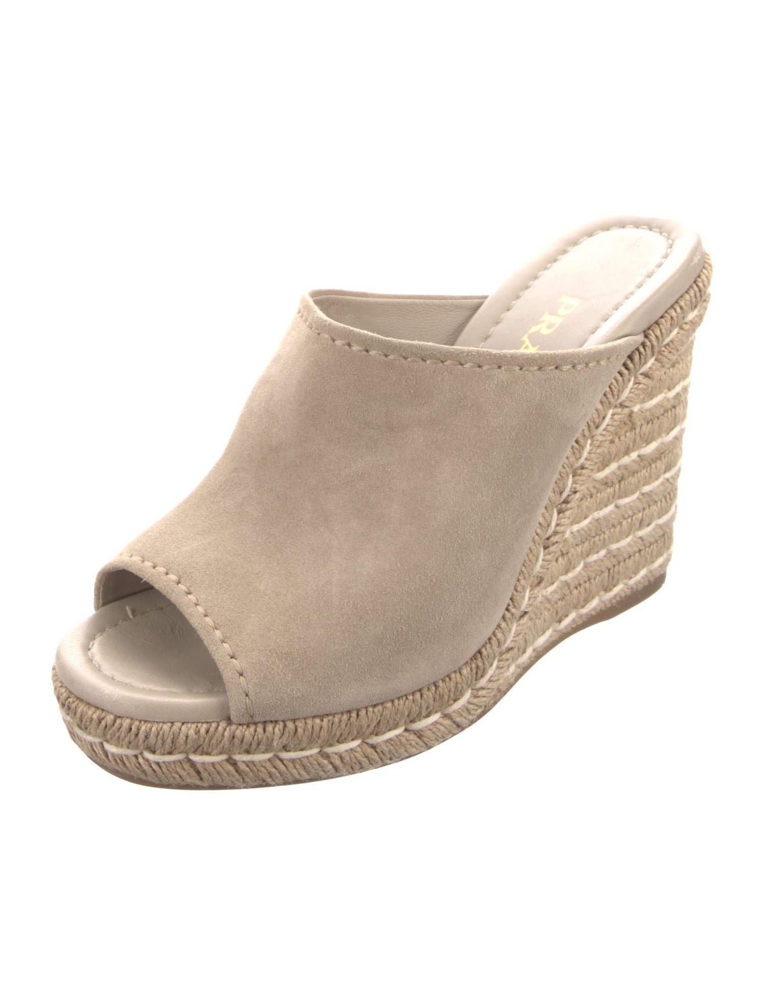 Prada Suede Braided Accents Espadrilles