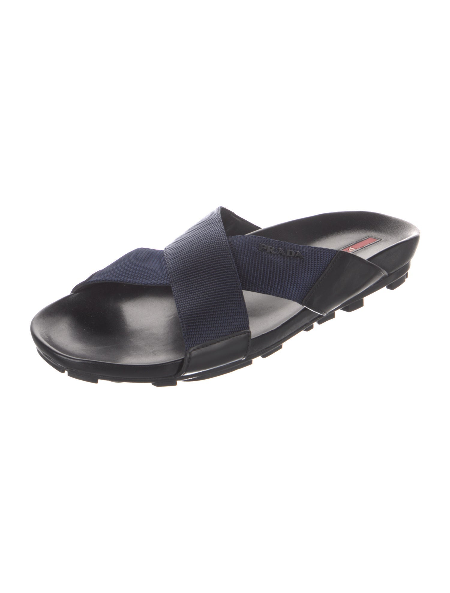 Prada Sport Leather Slides