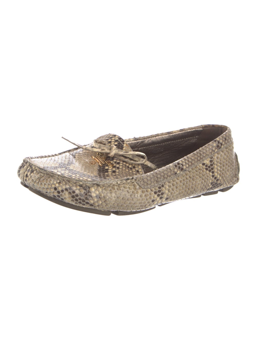 Prada Python Animal Print Loafers - image 2
