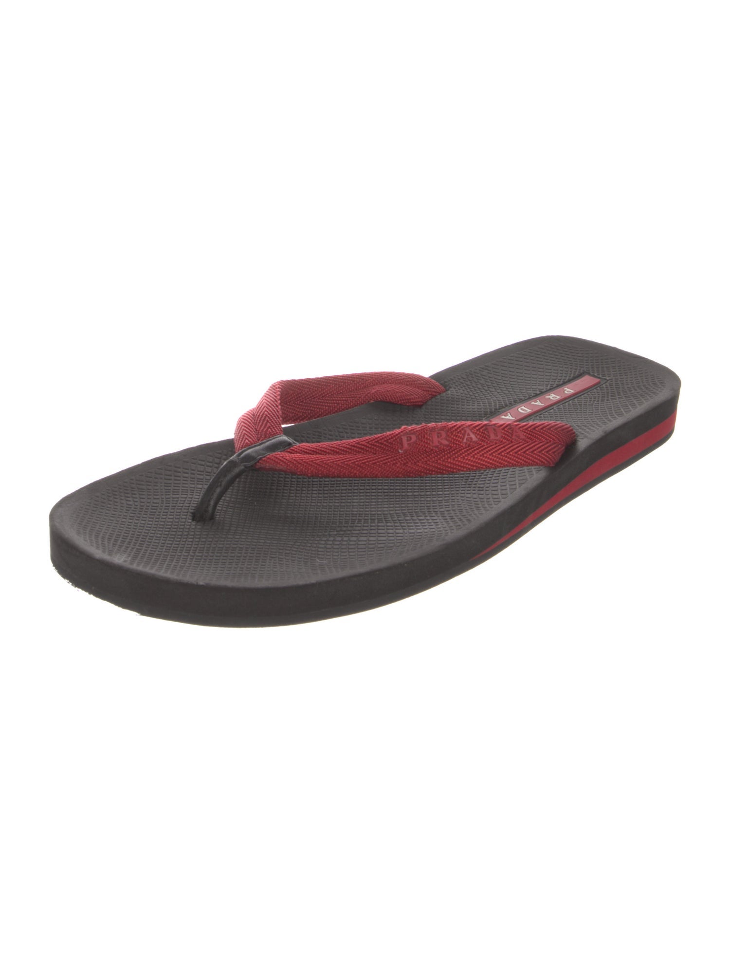 Prada Sport Rubber Flip Flops
