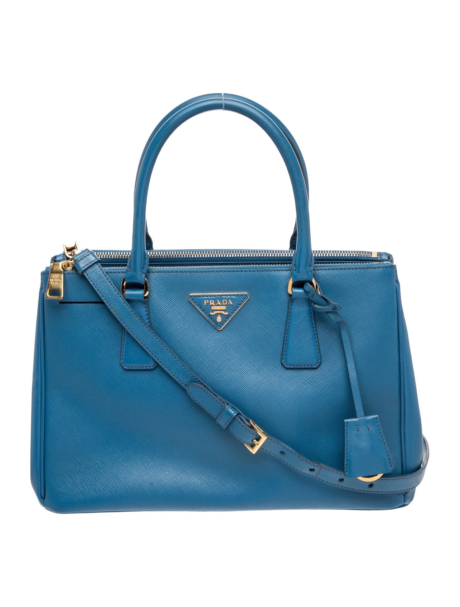 Prada Saffiano Leather Galleria Double Zip Medium
