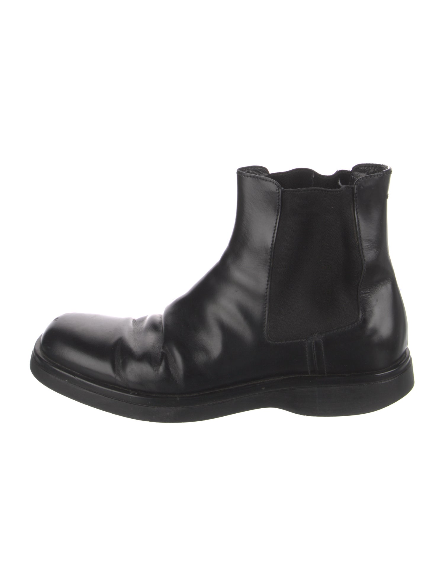 Prada Leather Chelsea Boots