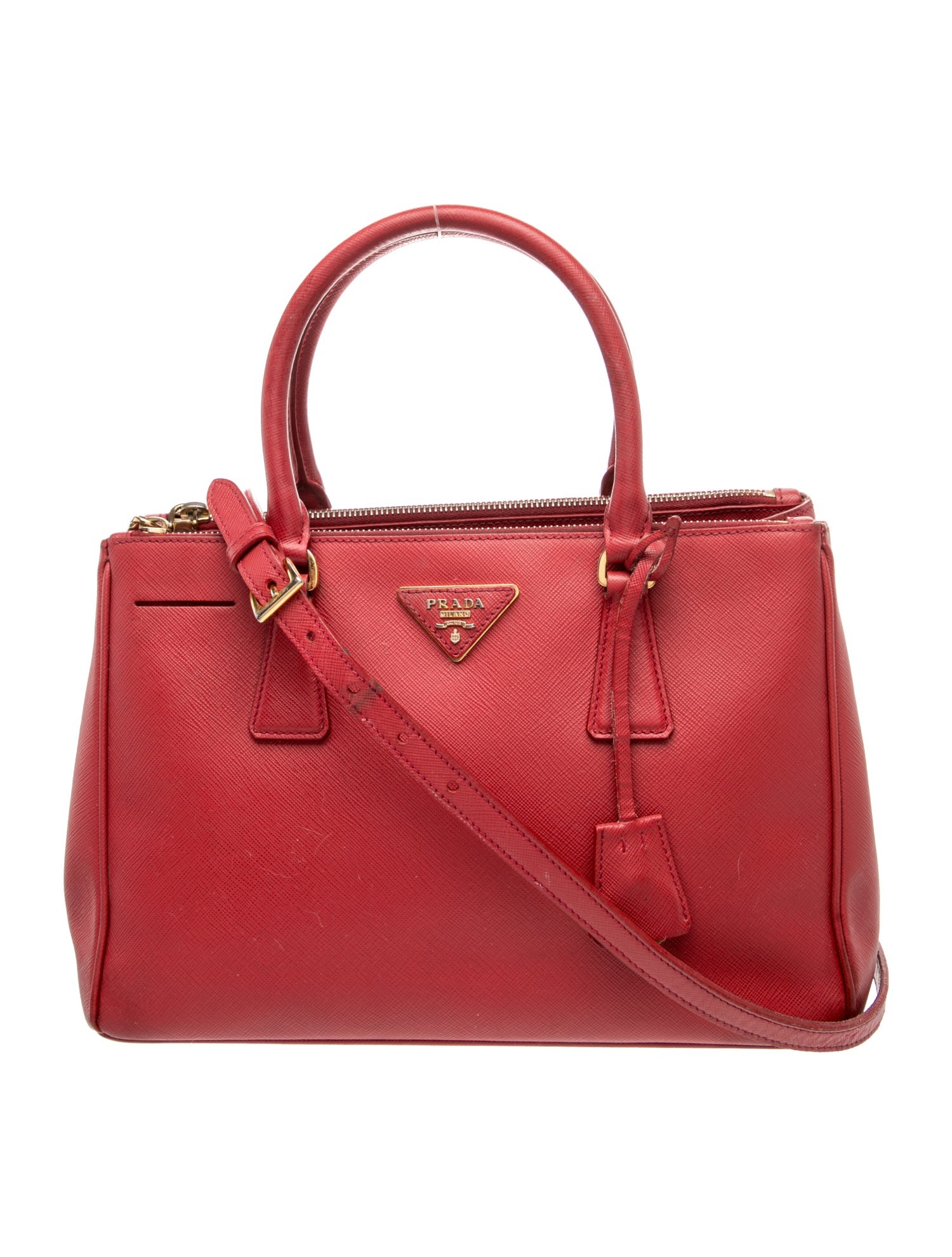 Prada Saffiano Leather Galleria Double Zip Medium