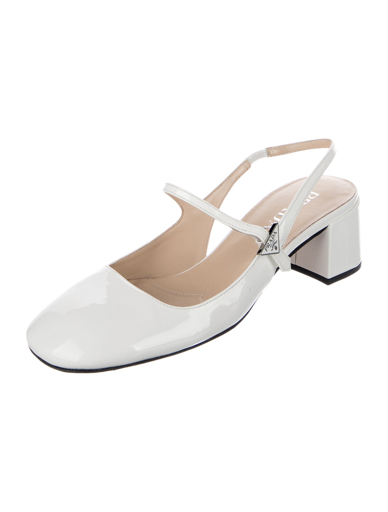 靴 PRADA mary jane square toe heels white PRADA mary jane square toe heels white 【公式通販】
