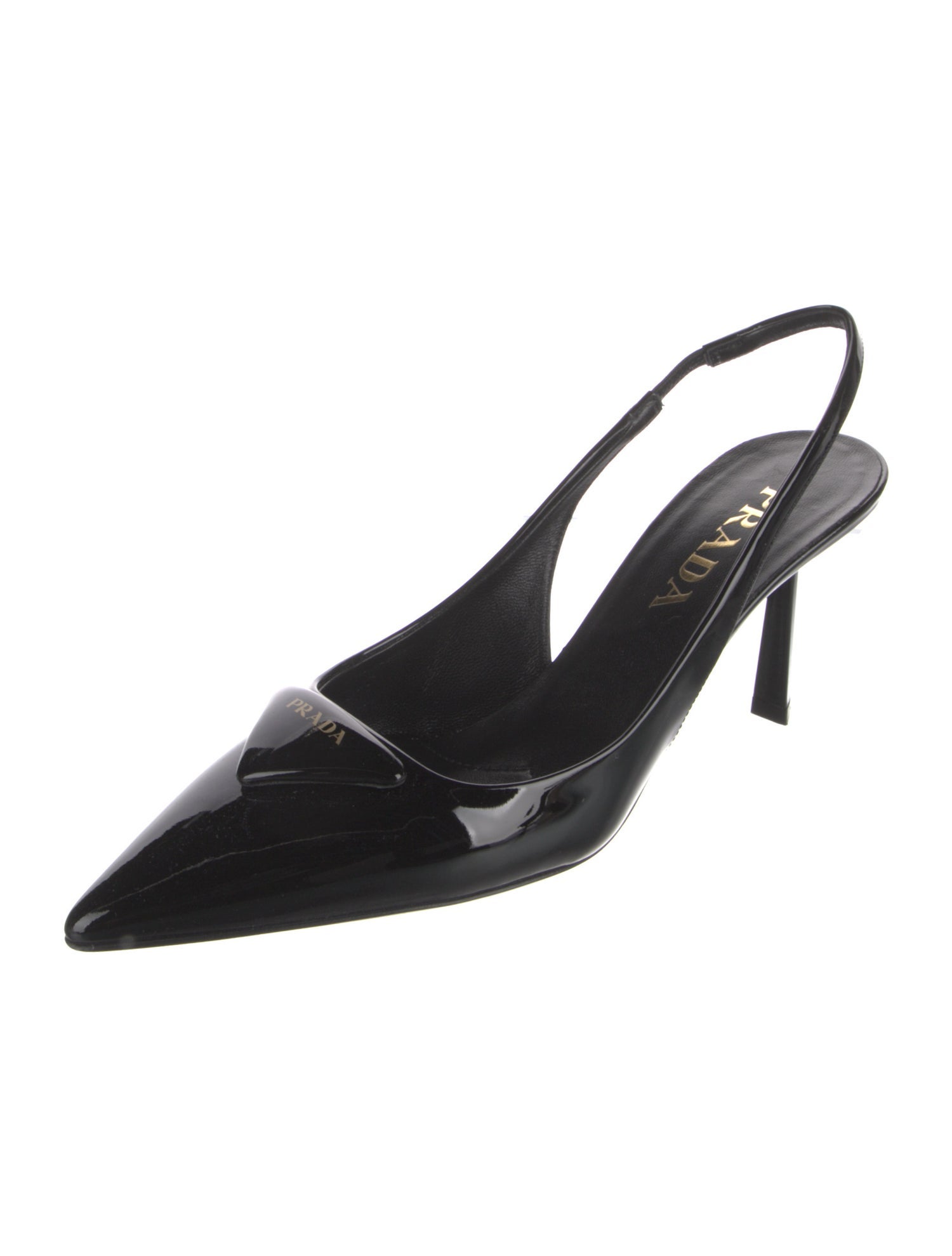 Prada Patent Leather Slingback Pumps
