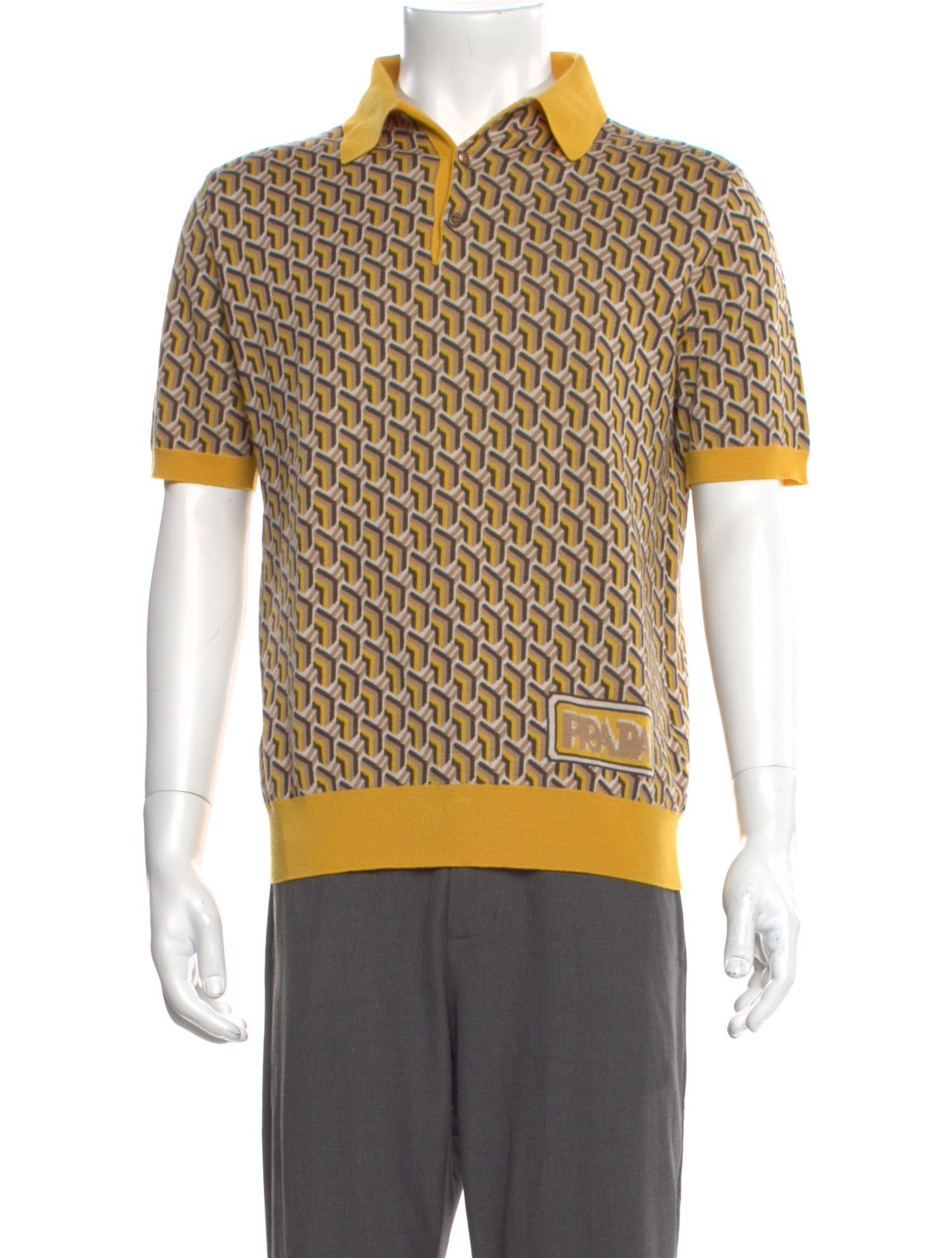 Prada 2019 Virgin Wool Polo Sweater