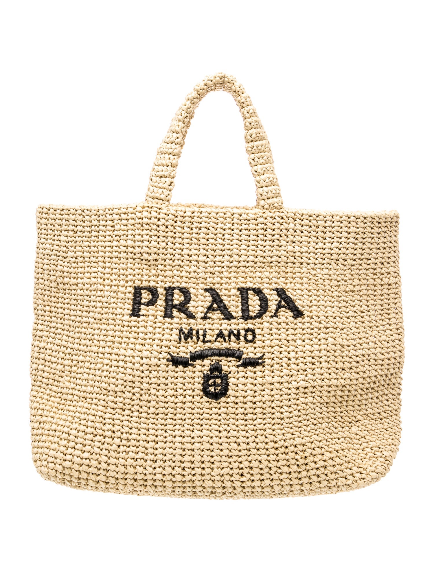 Prada Enameled Metal Triangle Tote