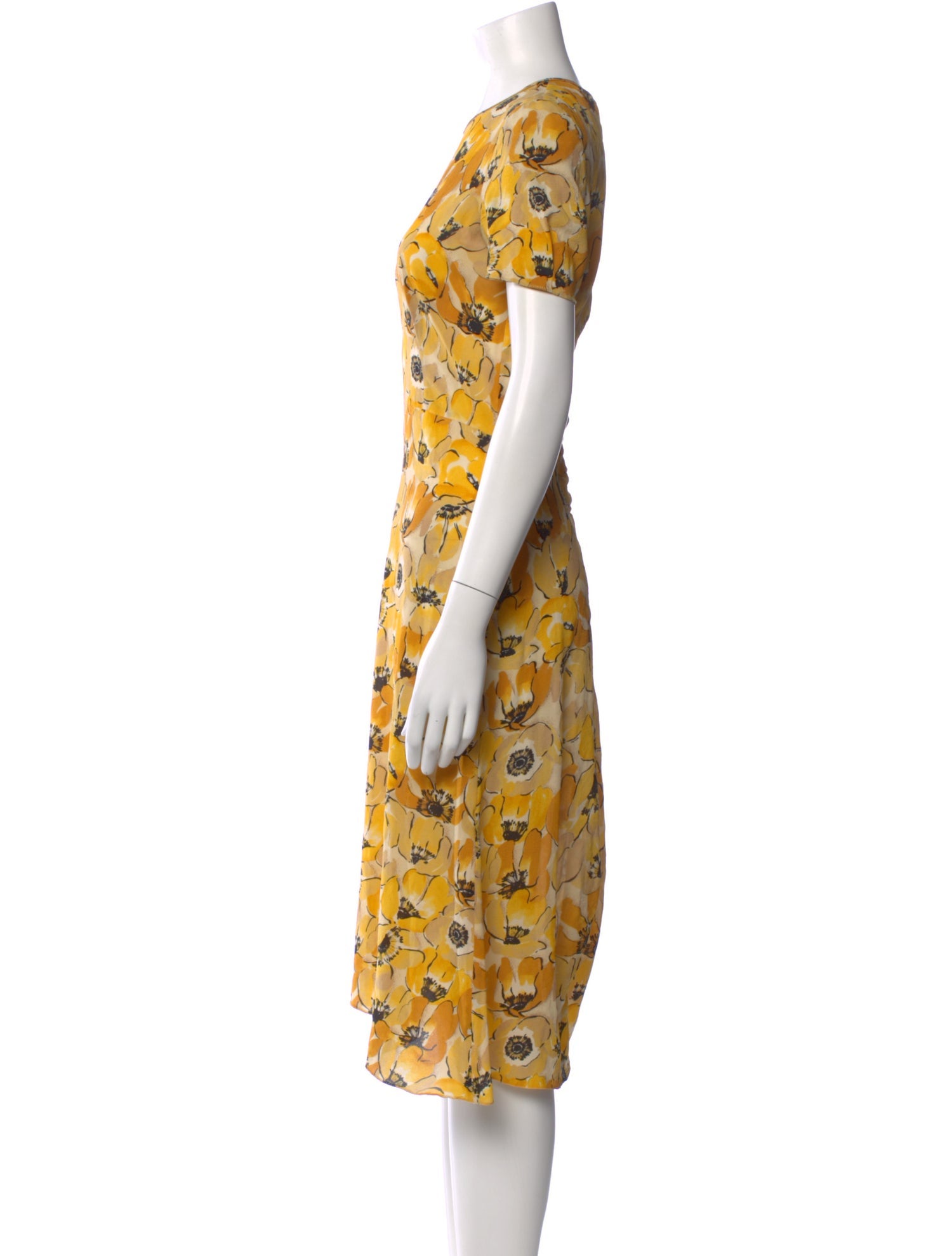 Prada Silk Midi Length Dress