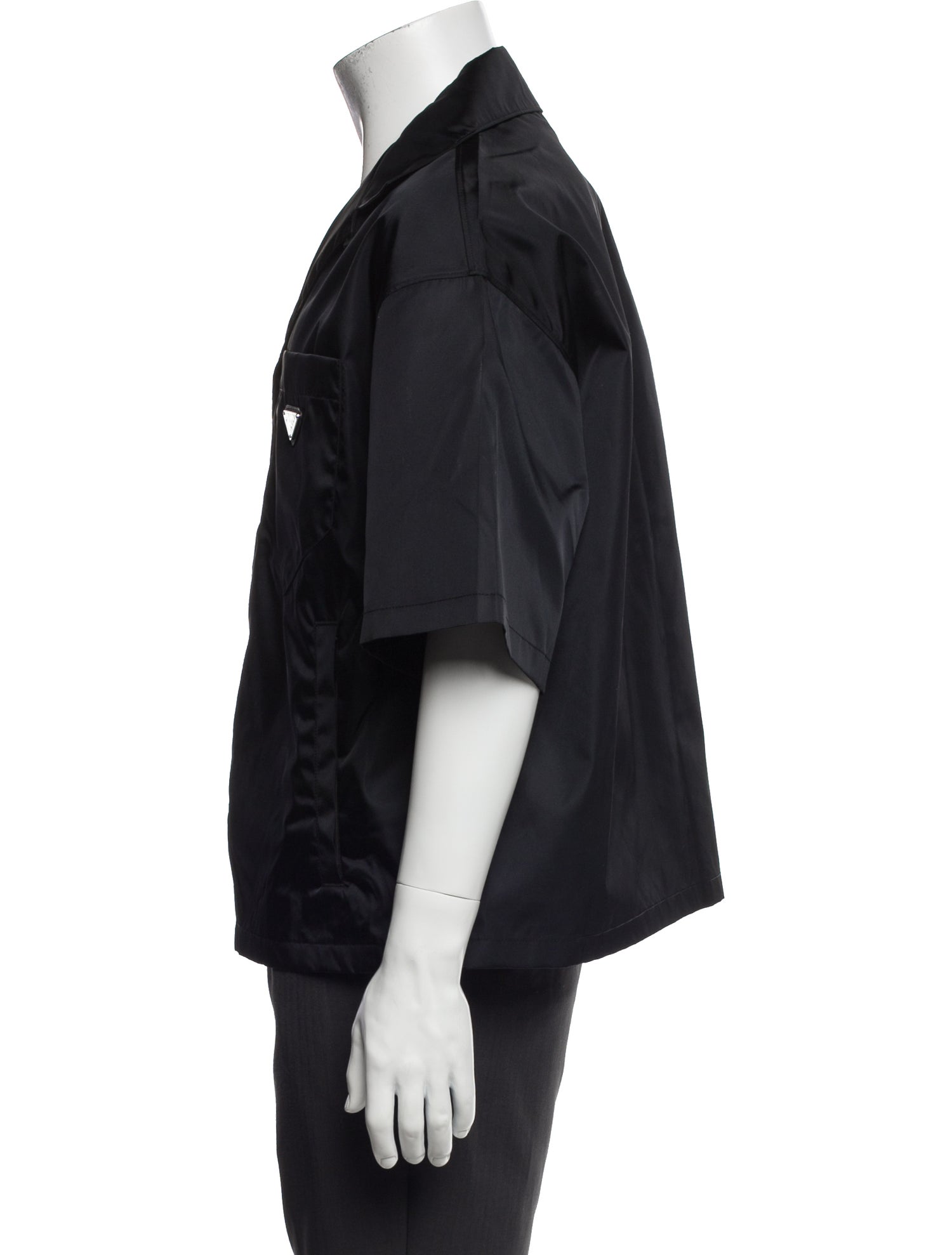 Prada 2022 Enameled Metal Triangle Shirt