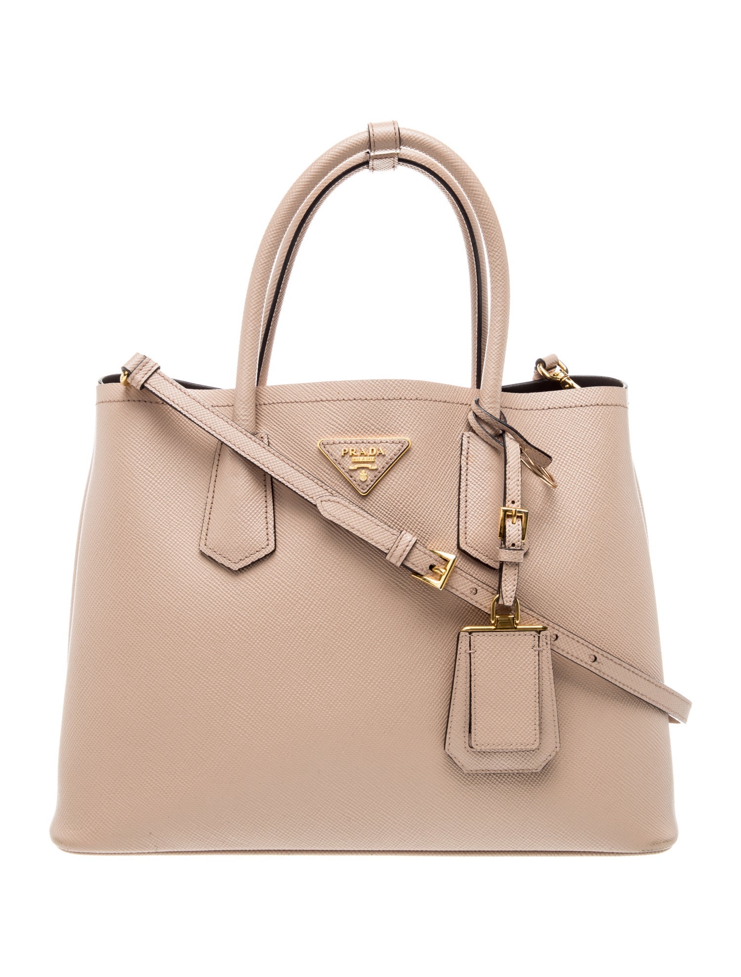 Prada Saffiano Leather Galleria Double Zip Small