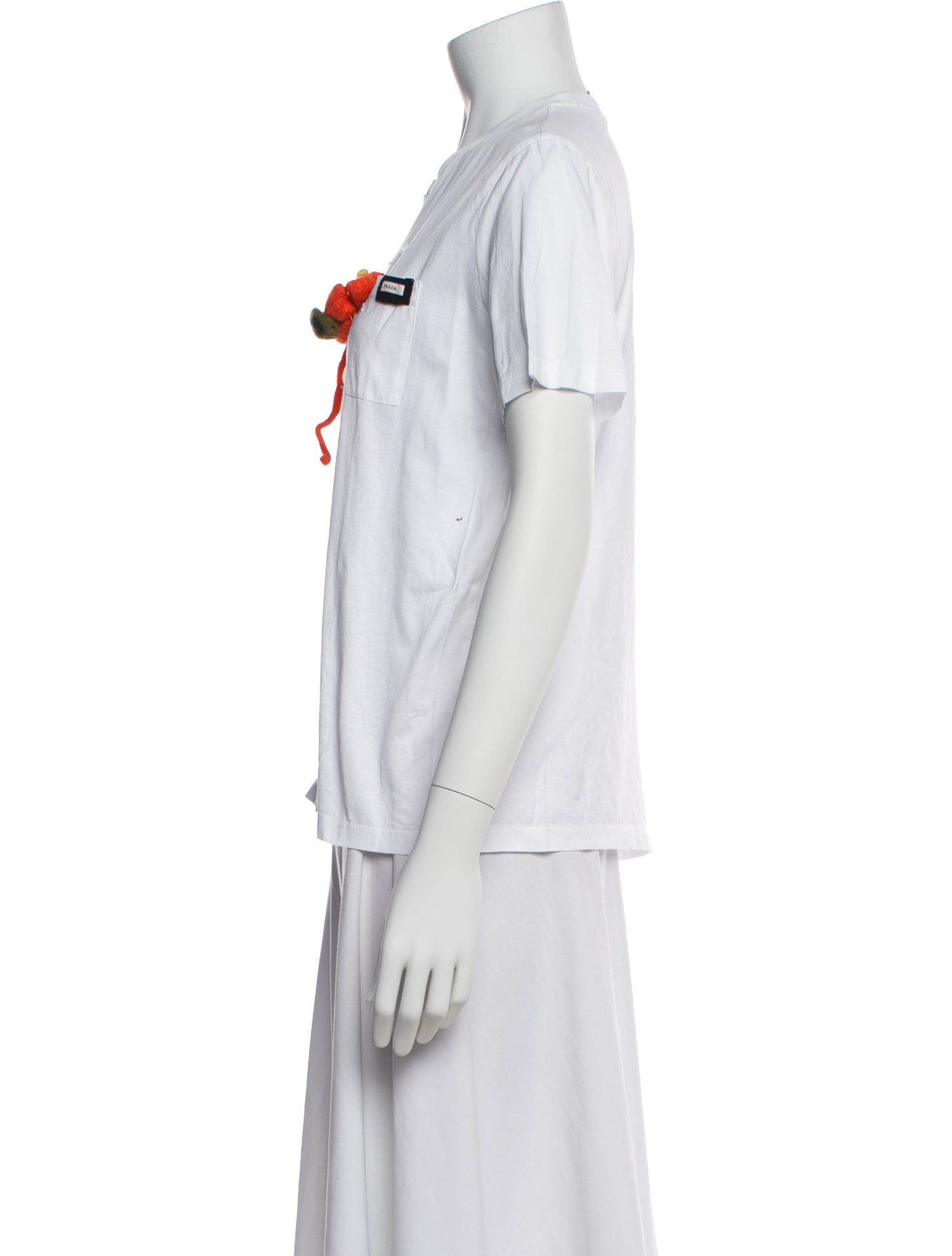 Prada Crew Neck Short Sleeve T-Shirt