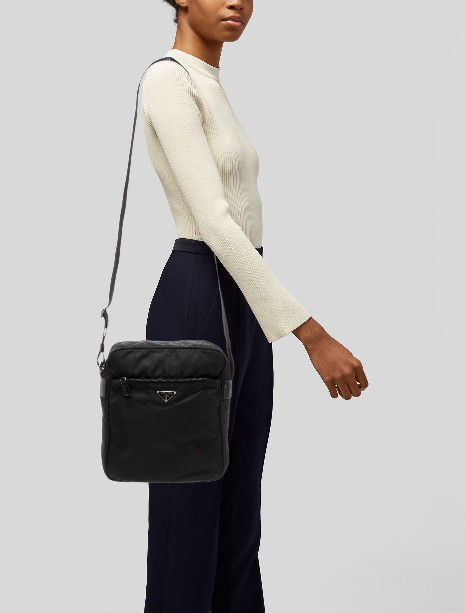 Prada Tessuto Nylon Messenger Bag