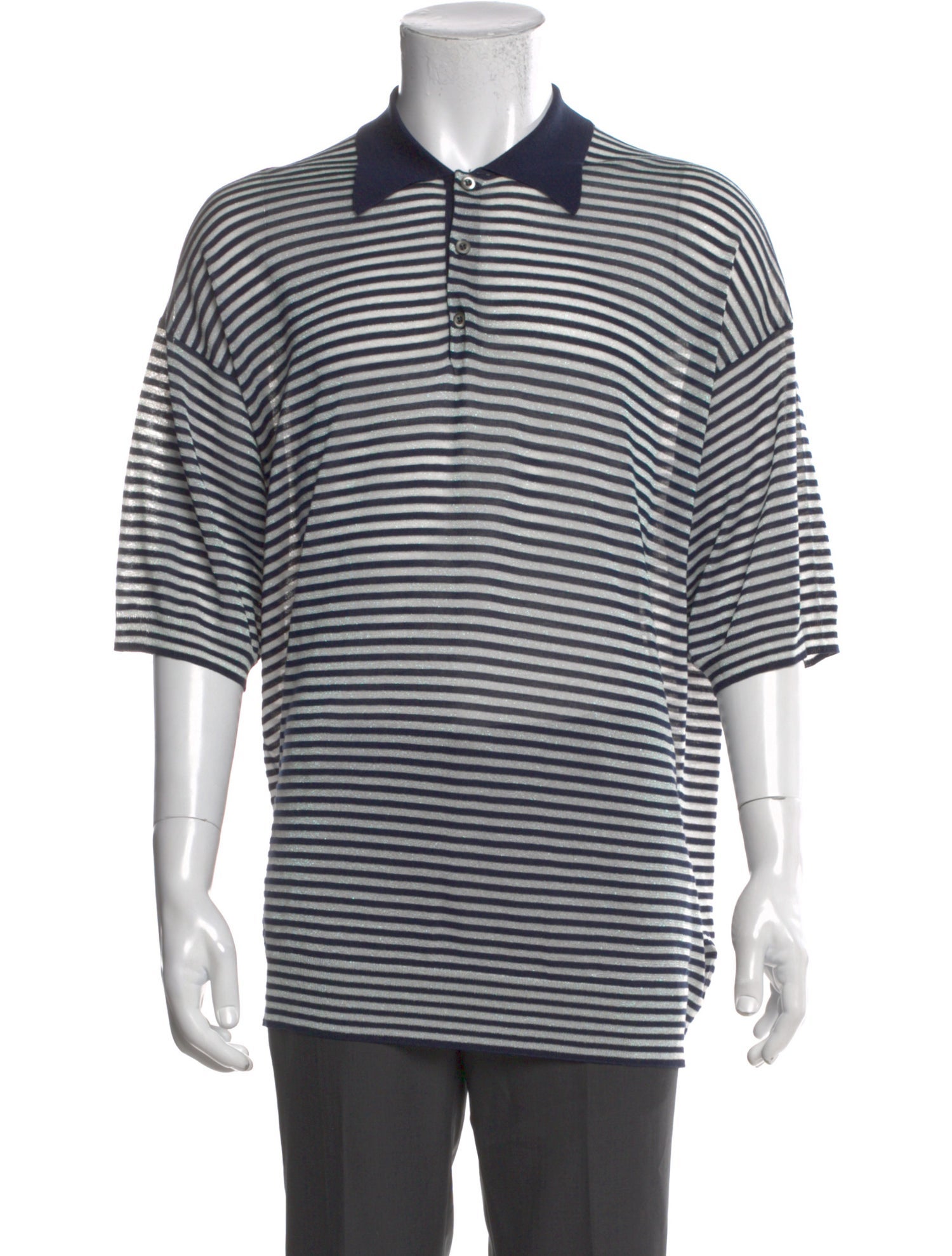 Prada 2022 Striped Polo Shirt