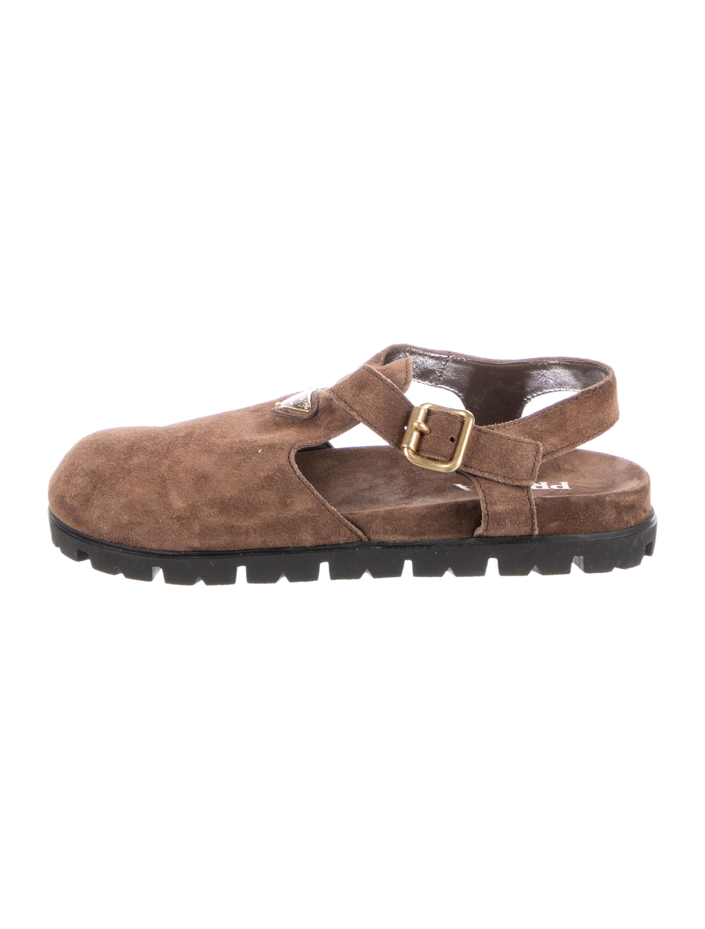 Prada Suede Slingback Flats