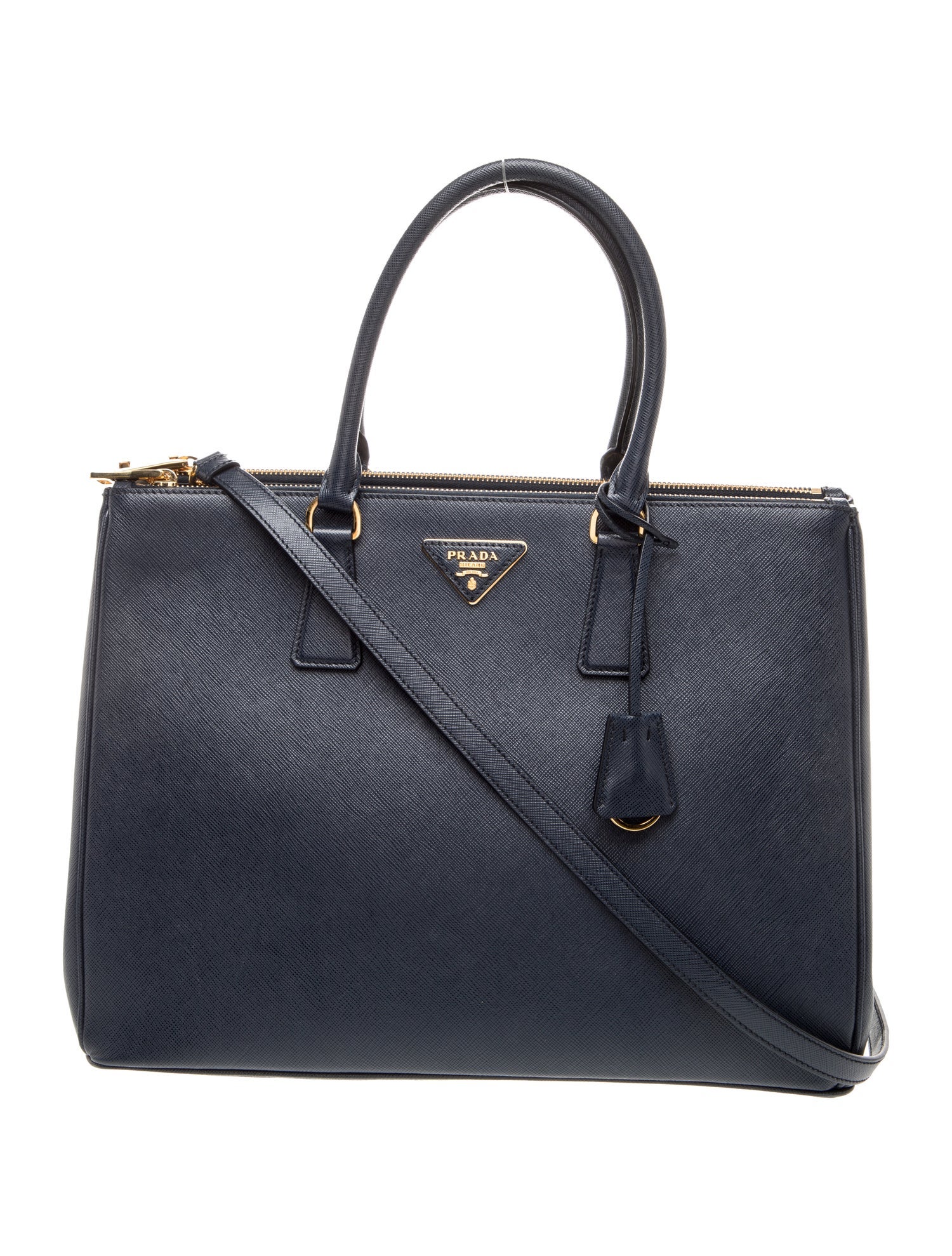 Prada Saffiano Leather Galleria Double Zip Large