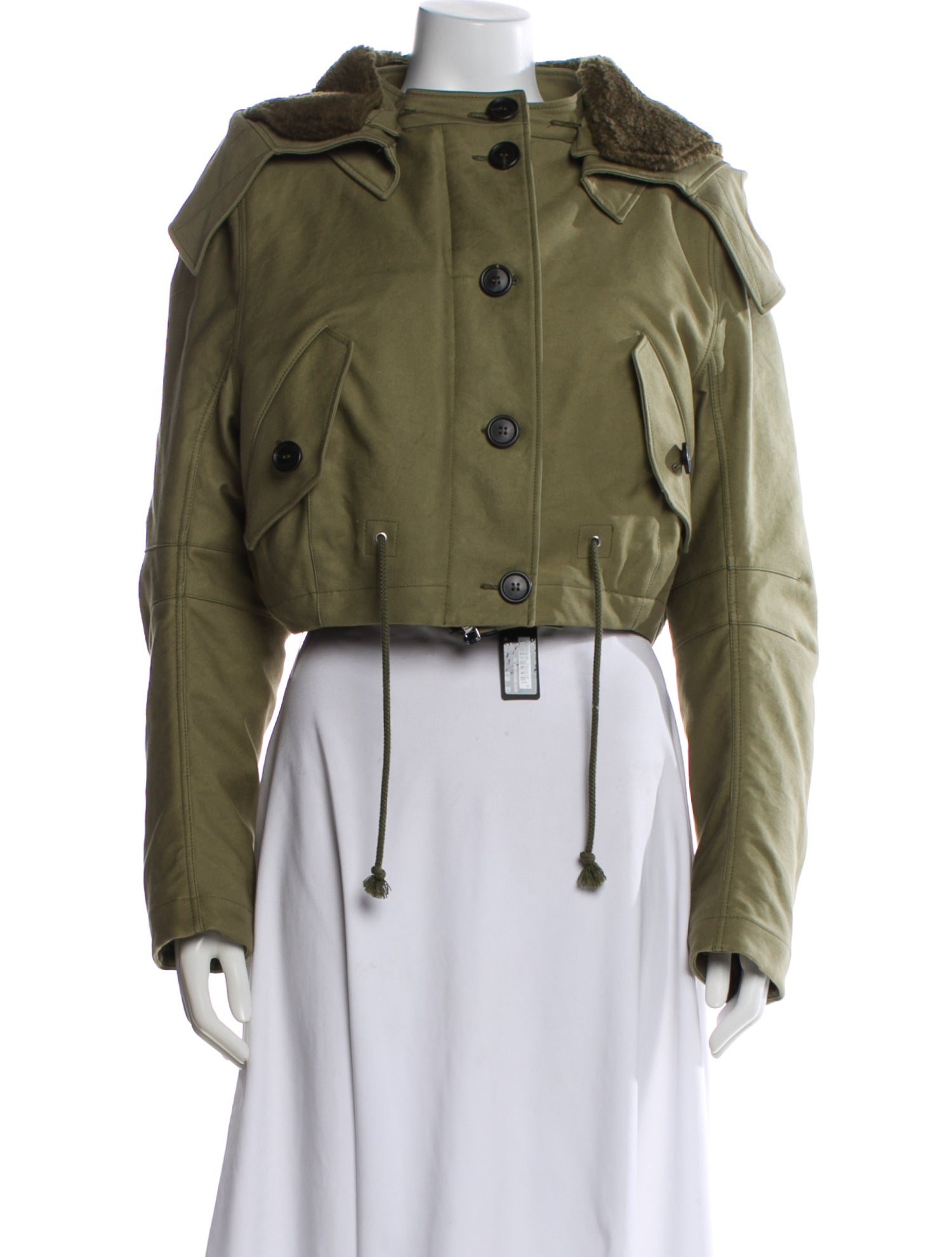 Prada 2023 Nylon Faux Fur Jacket