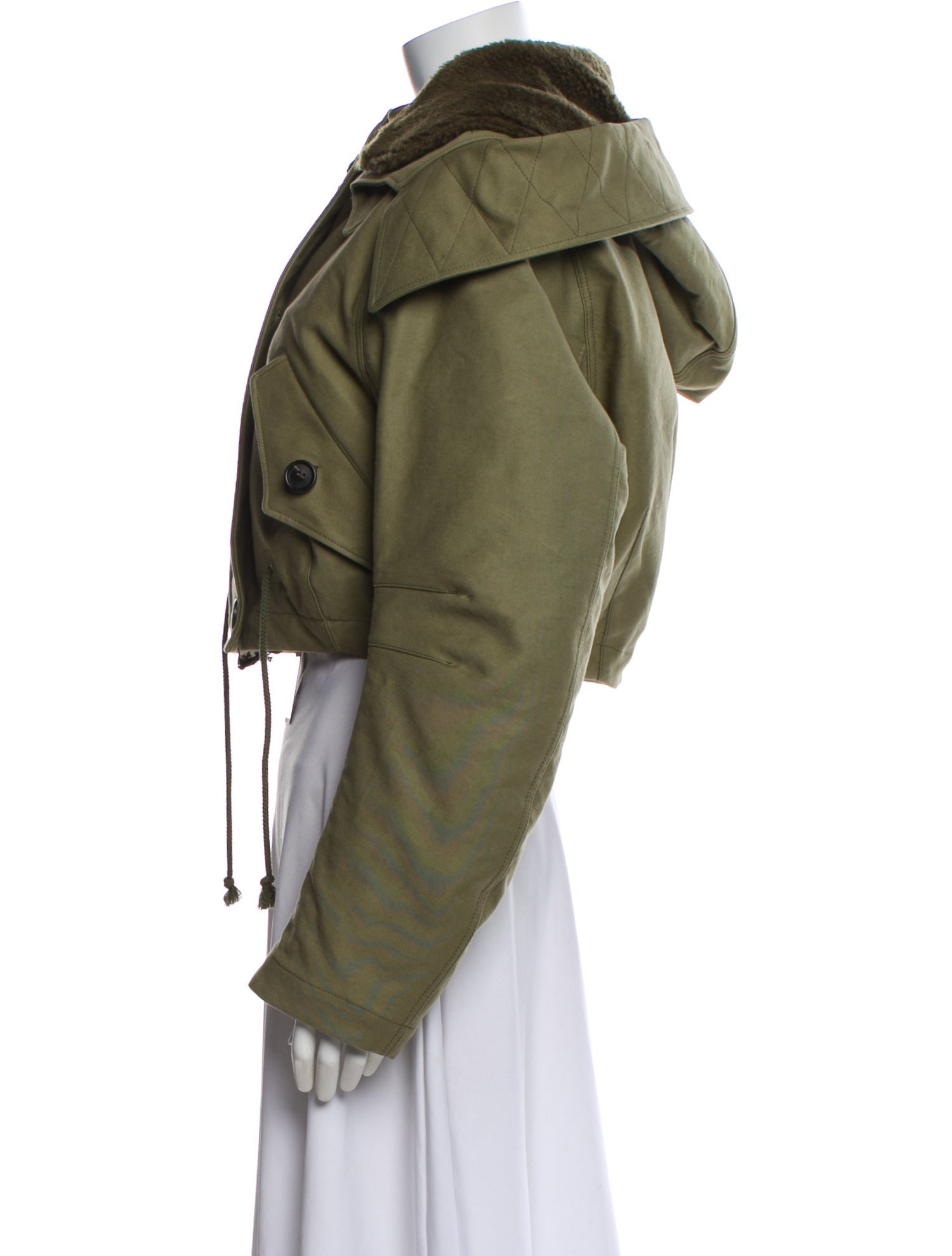 Prada 2023 Nylon Faux Fur Jacket