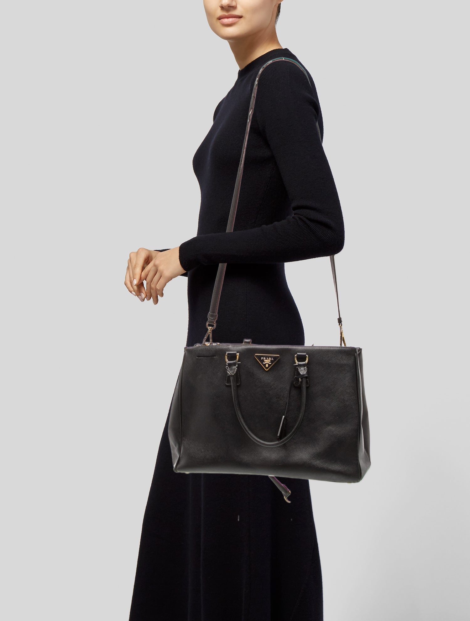 Prada Signature Galleria Double Zip Large