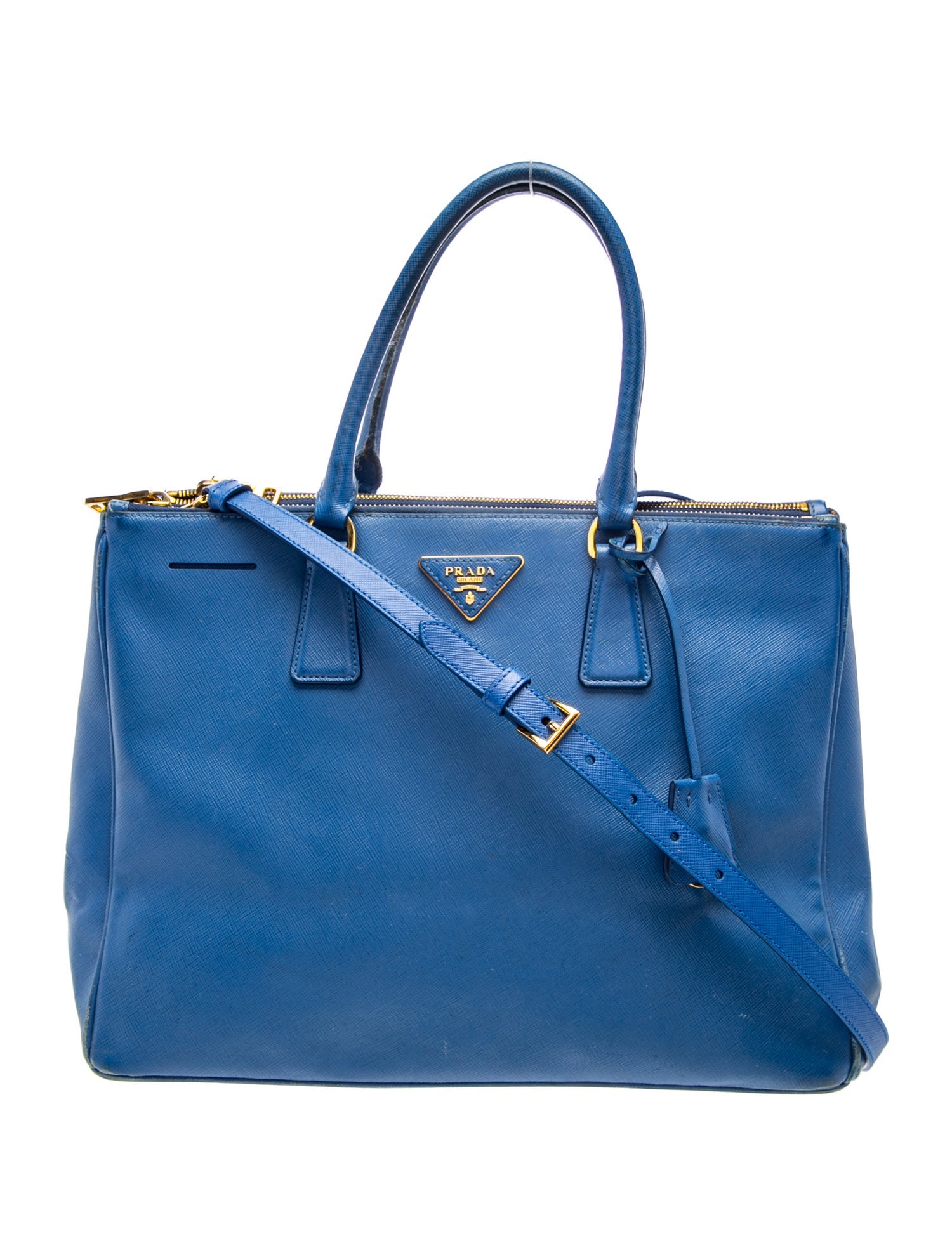 Prada Saffiano Lux Leather Galleria Double Zip Large