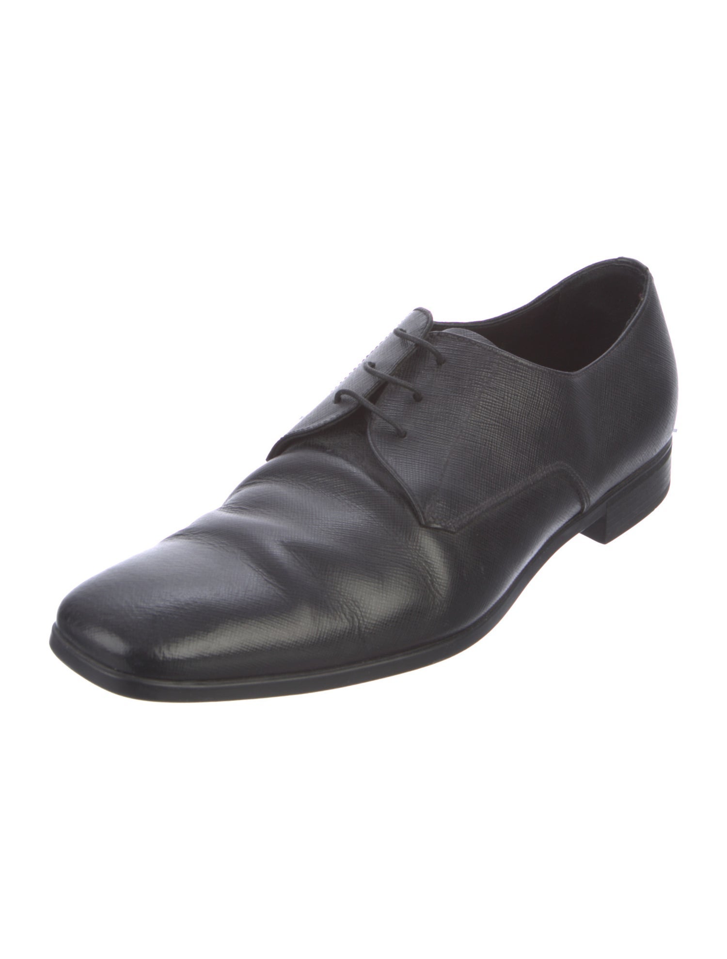 Prada Saffiano Leather Derby Shoes