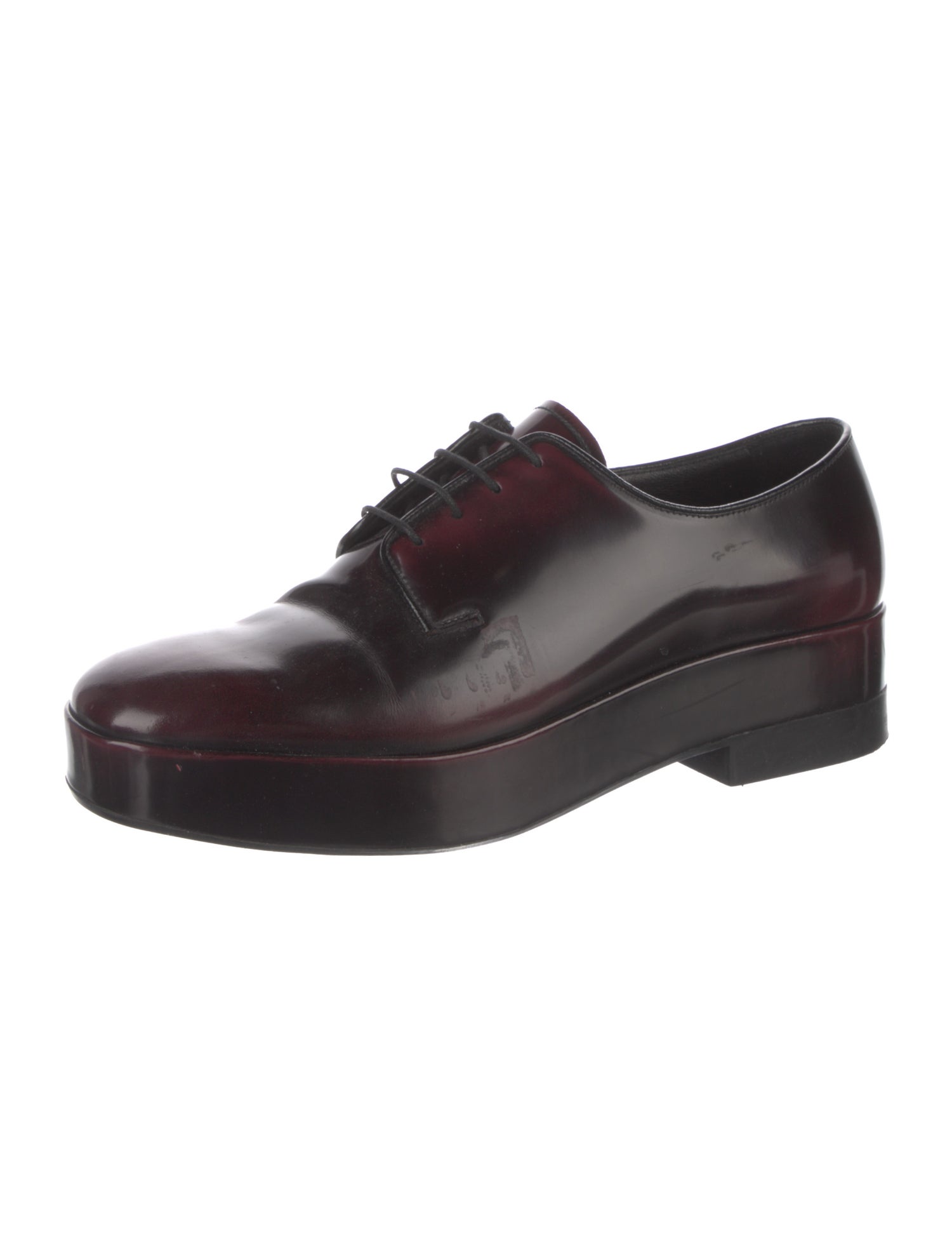 Prada Patent Leather Derby Shoes