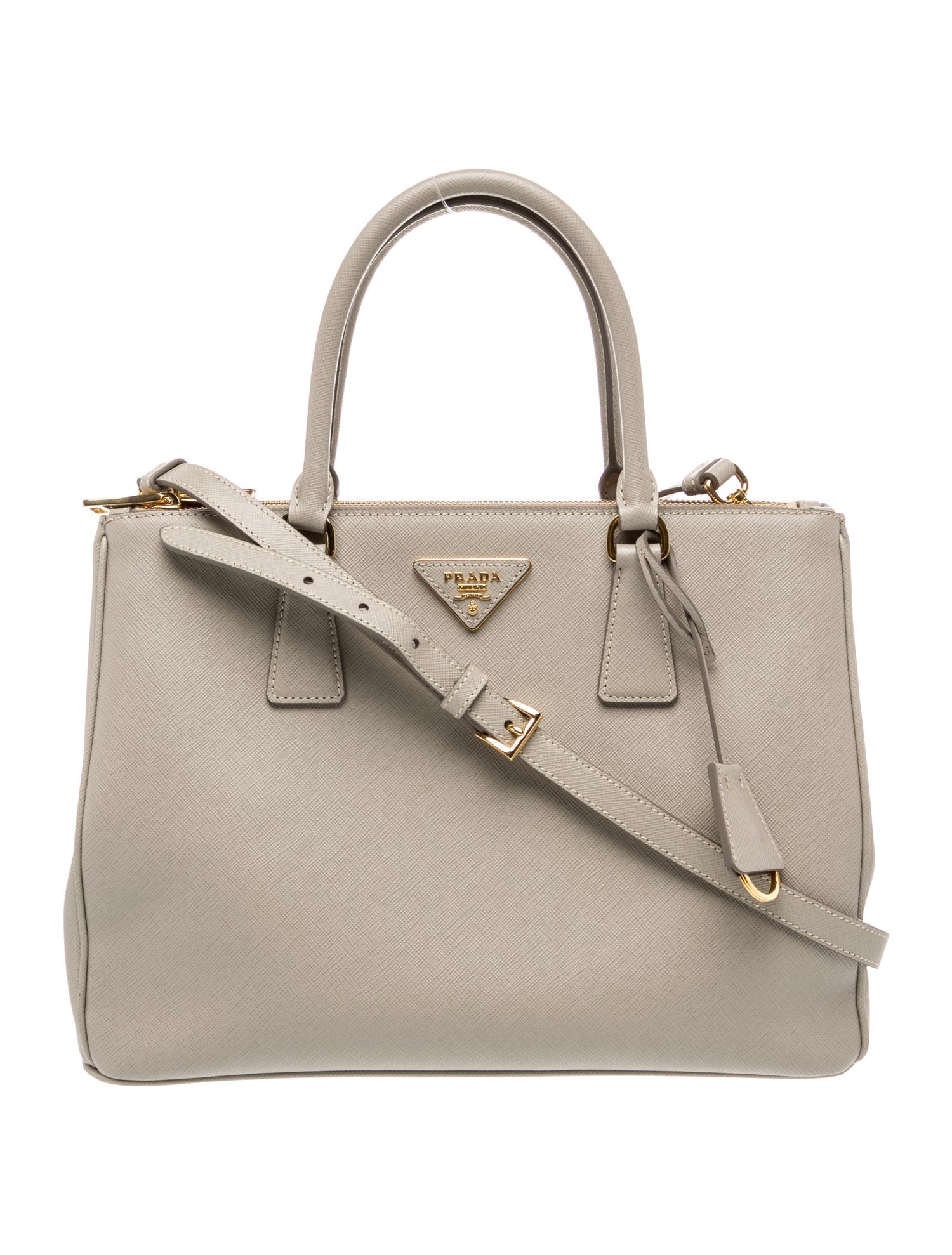Prada Saffiano Leather Galleria Double Zip Large