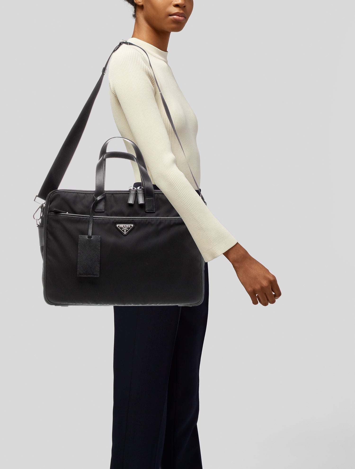 Prada Saffiano Leather Messenger Bag