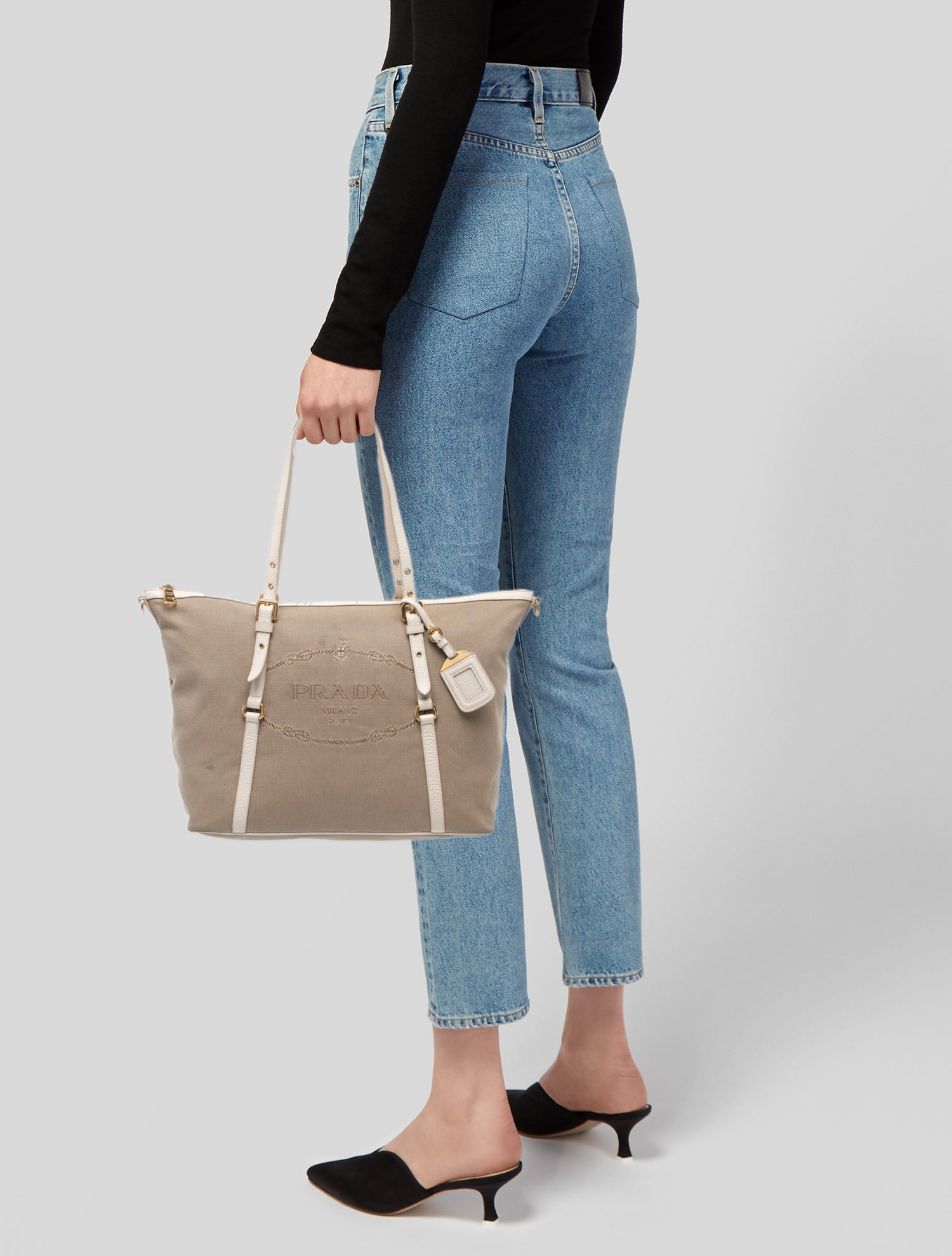 Prada Canvas Weekender Bag
